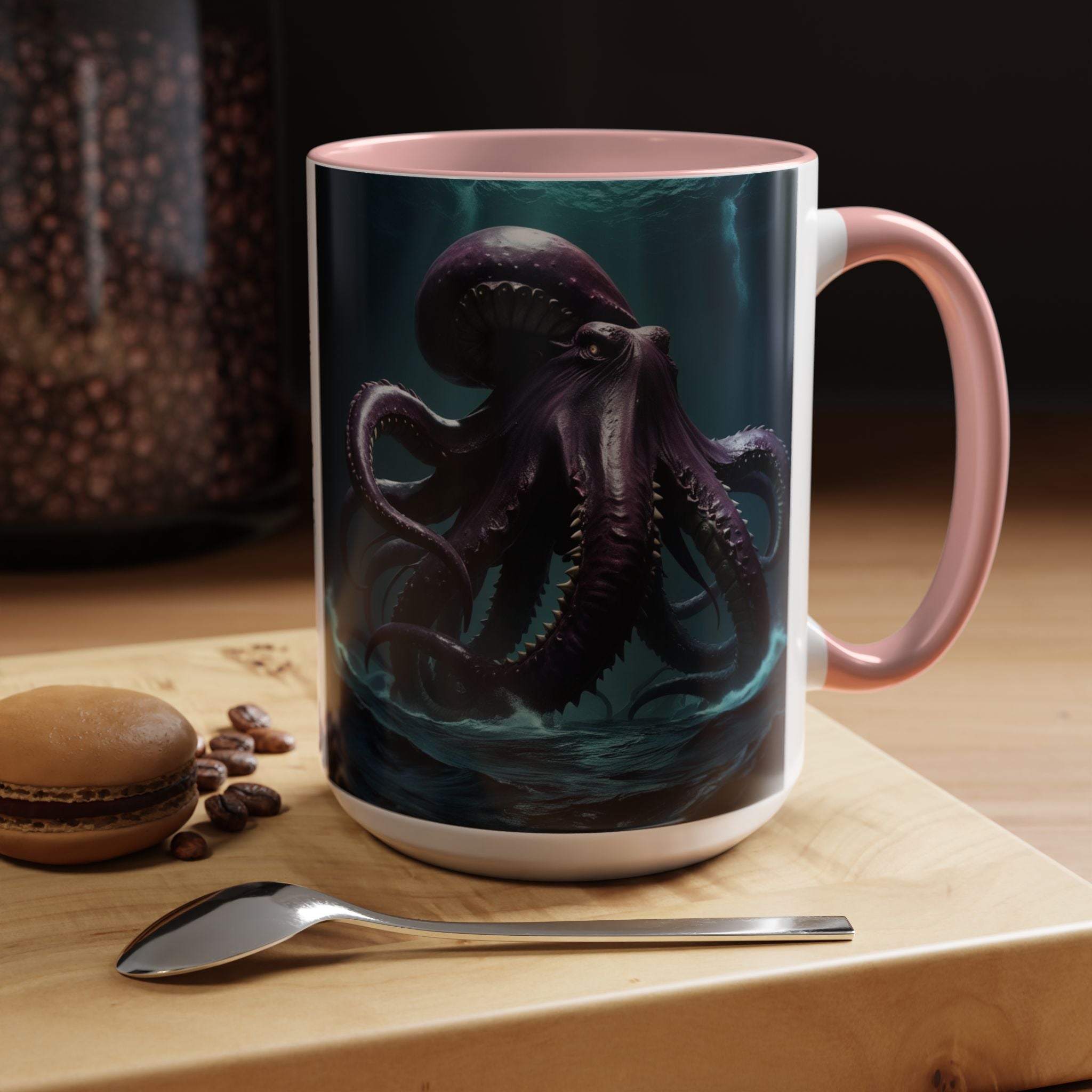 Kraken Coffee Cup: Giant Squid Coffee Mug, Mythical Creature, Octopus Gift