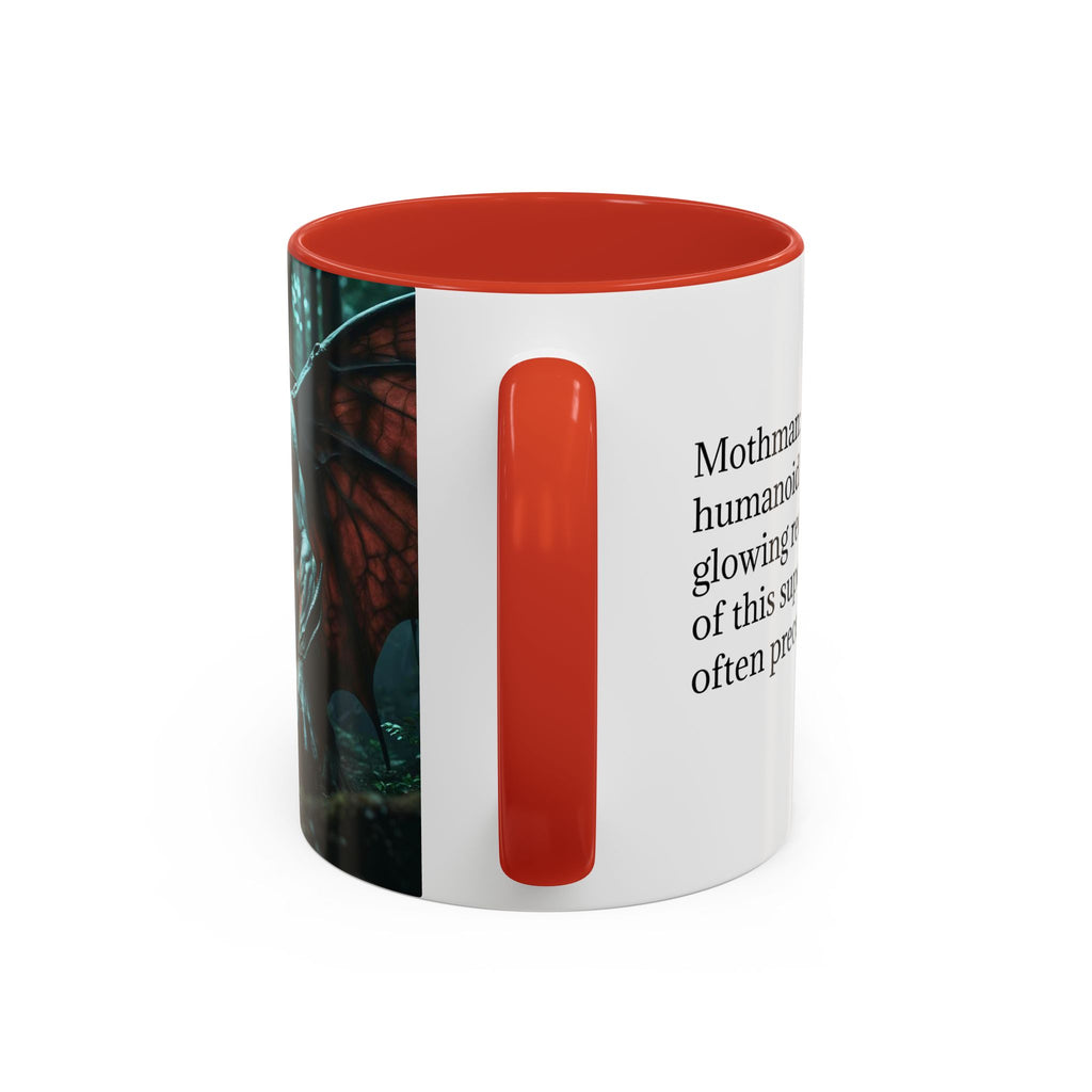 Mothman Mug: Supernatural Monster, Cryptid Mug, Mythical Creature, Urban Legend (Crouching)