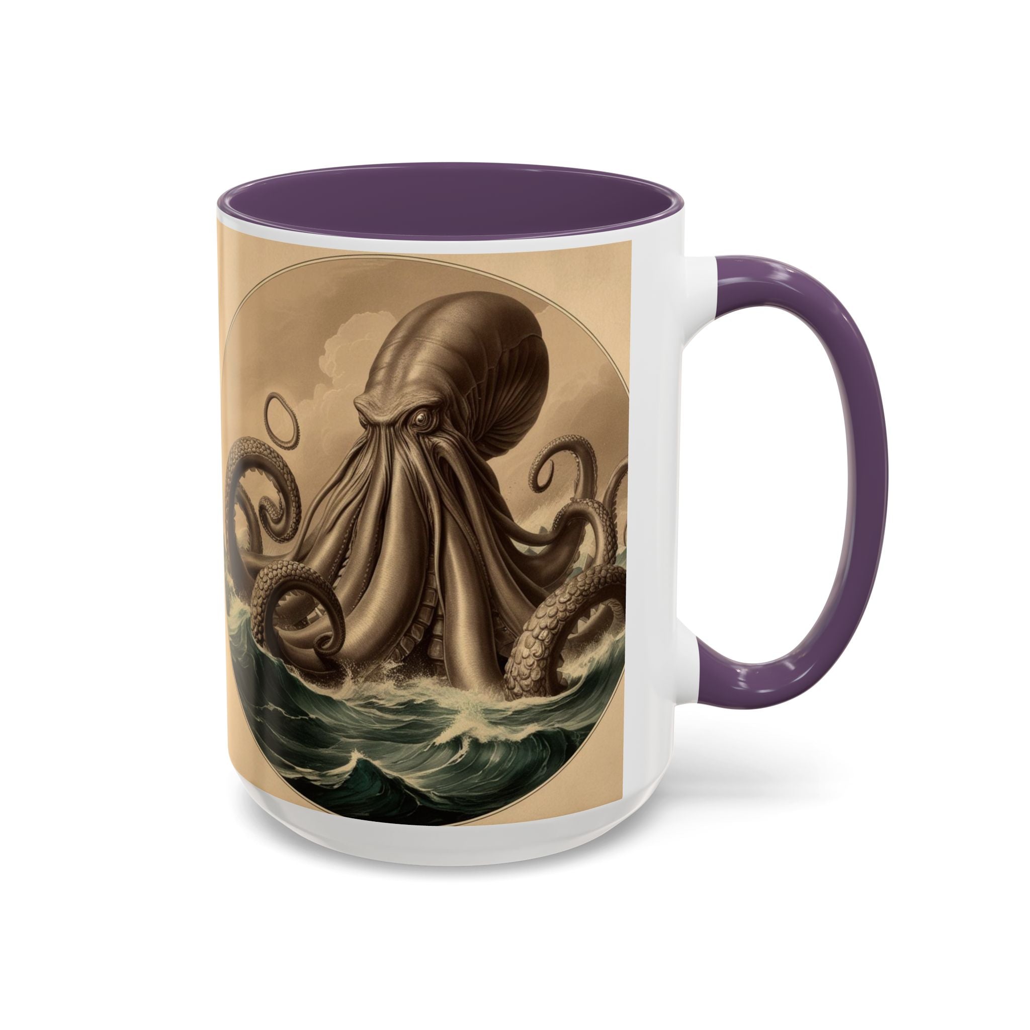Kraken Coffee Cup: Giant Squid Coffee Mug, Mugs for Men, Mythical Creature