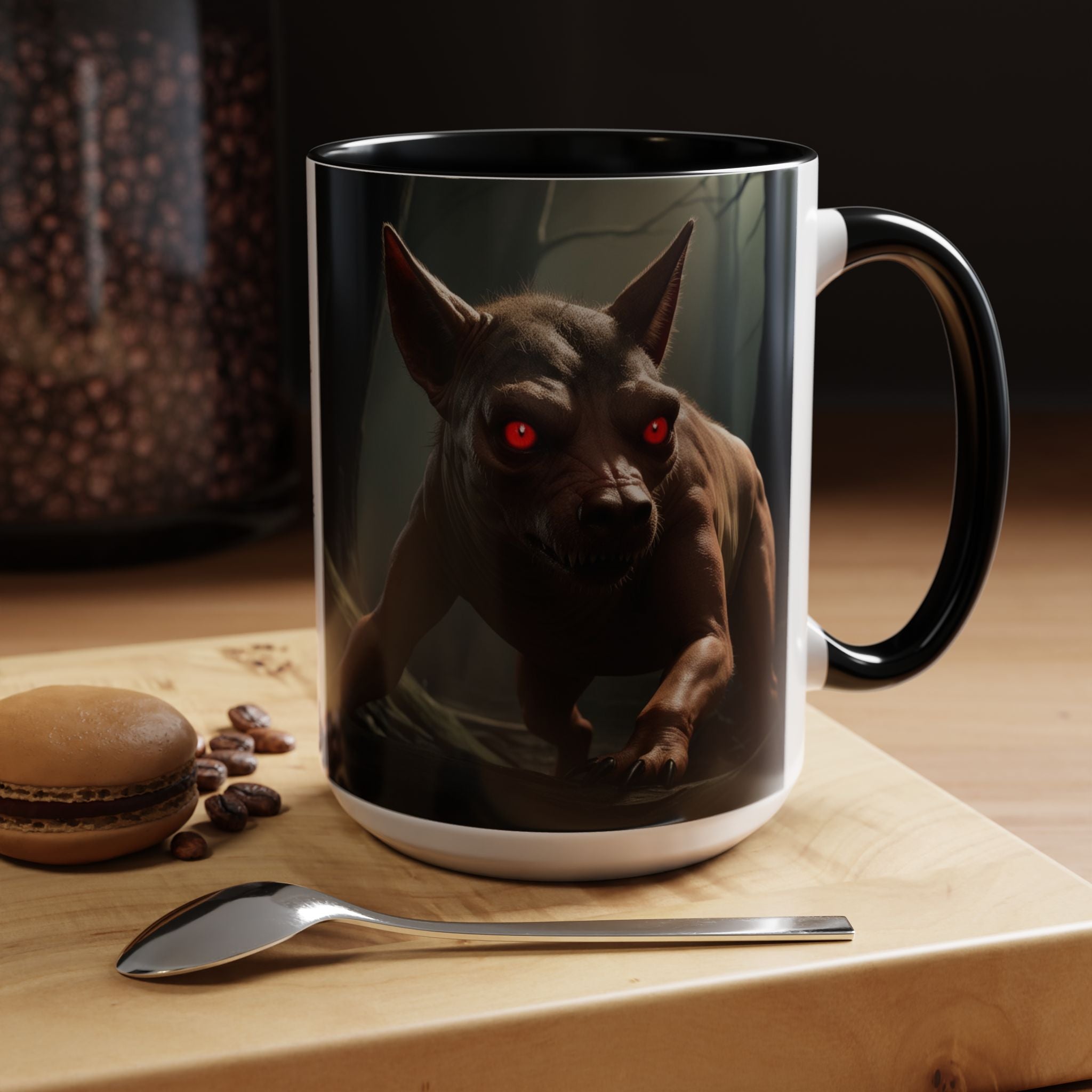 Chupacabra Coffee Cup Supernatural Beast, Mexican Folklore Gift, Mythical Canine Cryptid