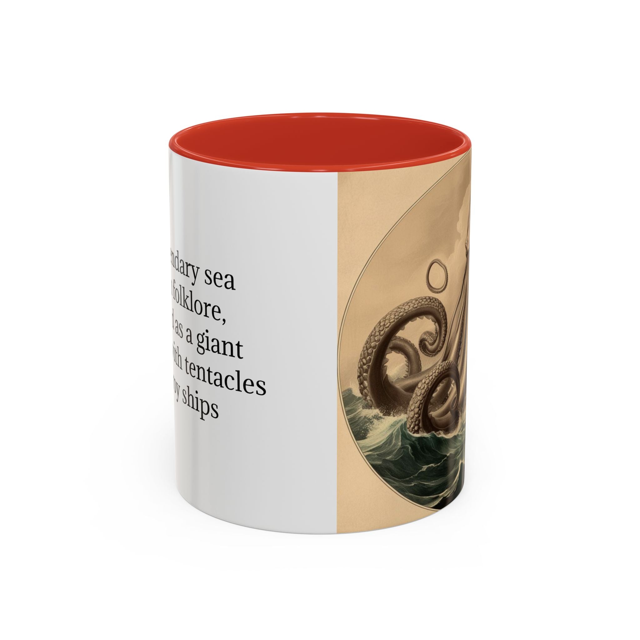 Kraken Coffee Cup: Giant Squid Coffee Mug, Mugs for Men, Mythical Creature