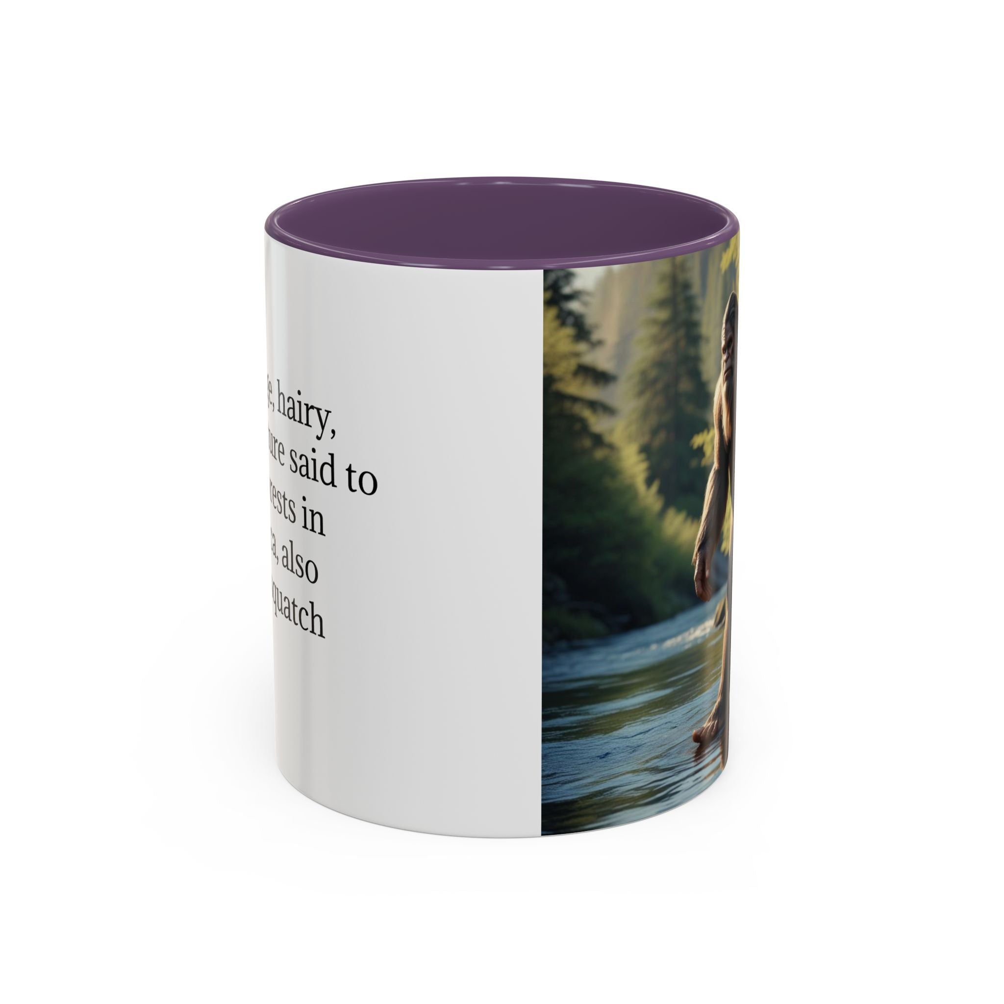 Bigfoot Coffee Mug: Sasquatch, Forest Cryptid, Mythical Creature, Camping Gift