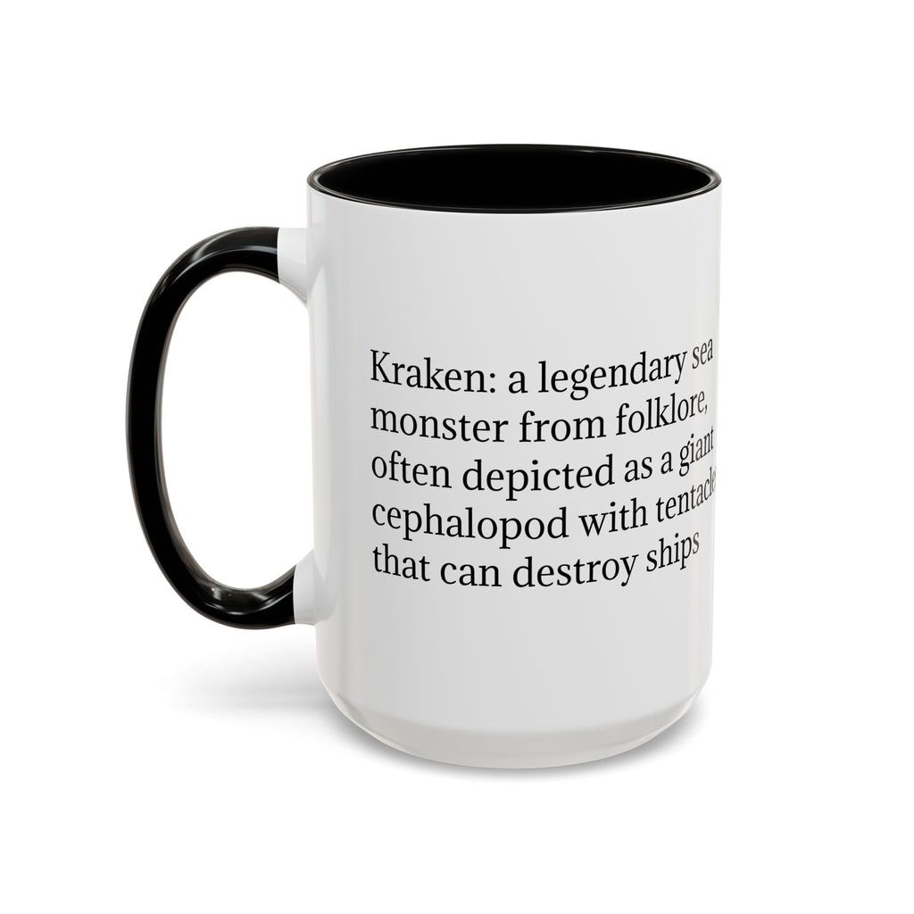 Kraken Coffee Mug: Giant Squid Coffee Cup, Legendary Monster, Nautical Gift