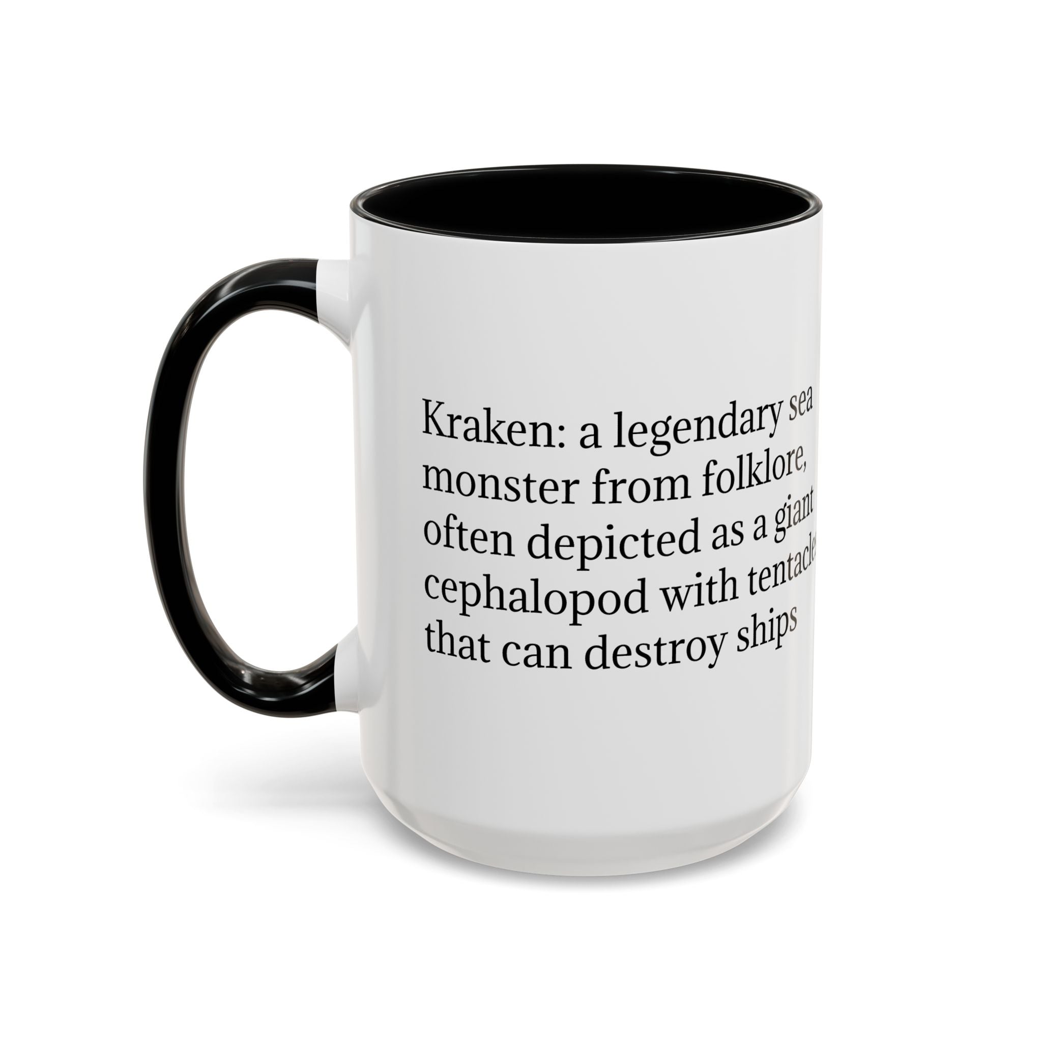 Kraken Coffee Mug: Giant Squid Coffee Cup, Legendary Monster, Nautical Gift