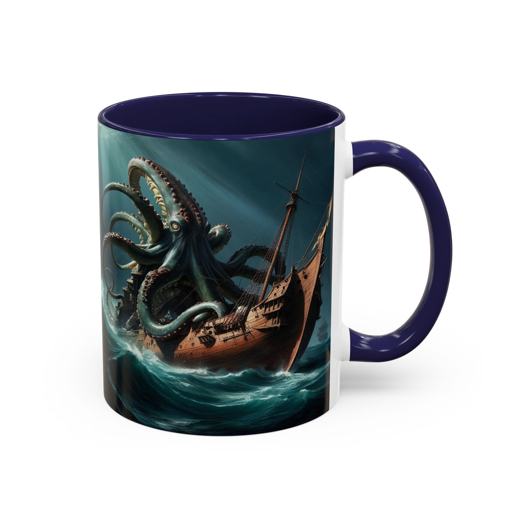 Kraken Coffee Mug: Giant Squid Coffee Cup, Legendary Monster, Nautical Gift