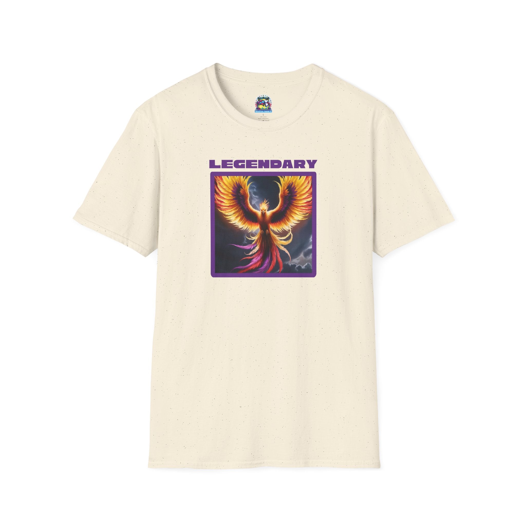 Phoenix Graphic Tee: Mythical Creature, Soft Cotton Shirt, Rise from the Ashes
