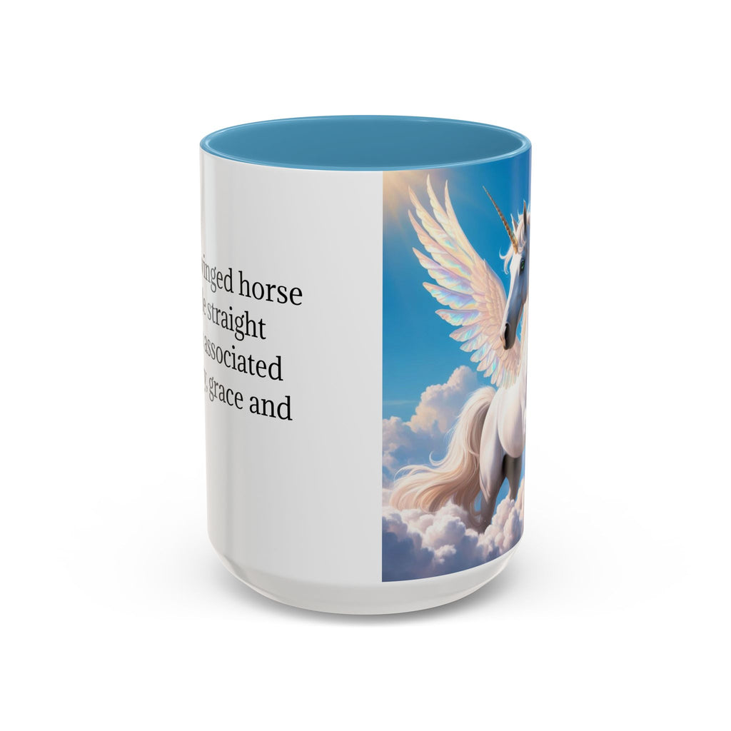 Unicorn Coffee Mug: Fairytale Alicorn, Mythical Creature, Enchanted Gift (Blue)