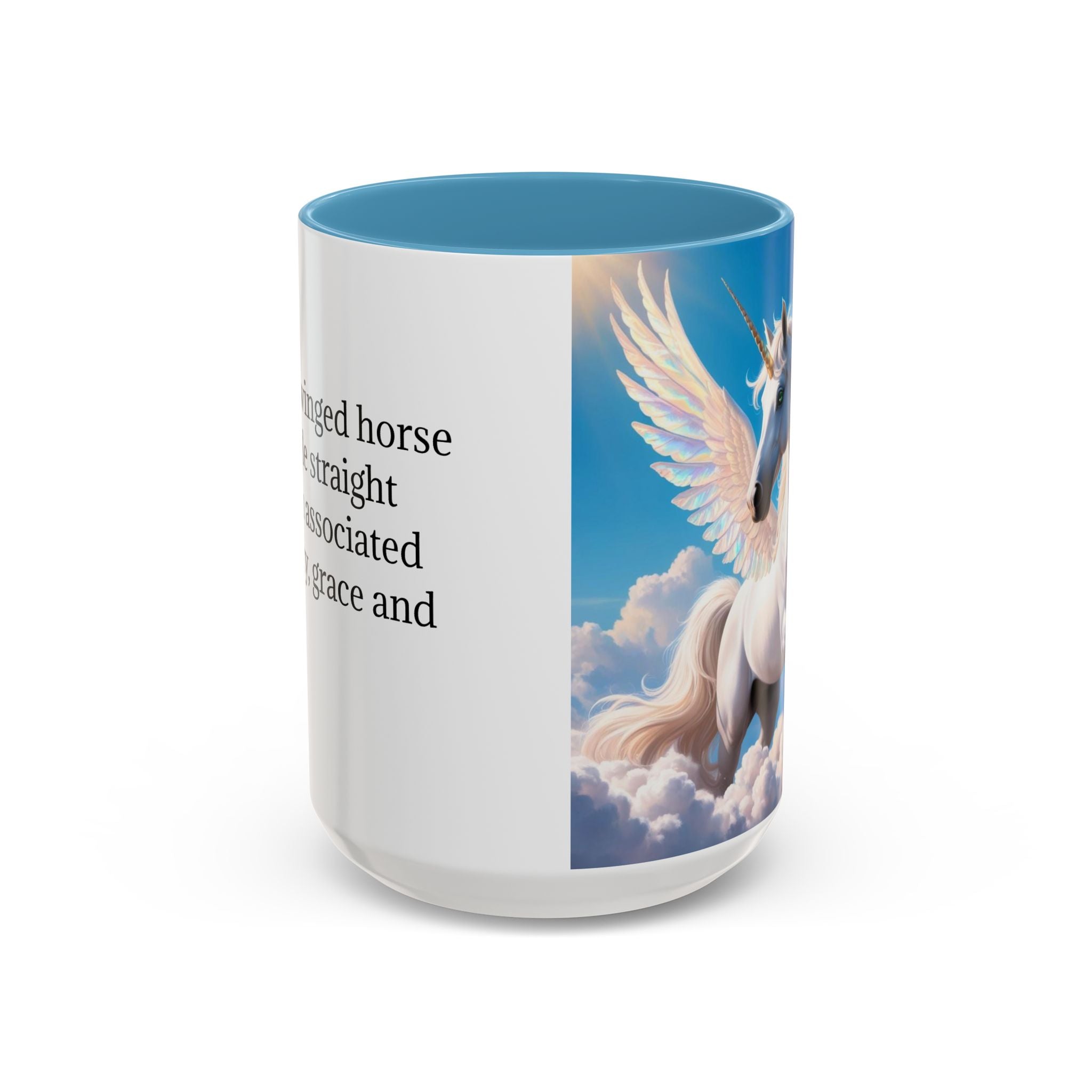 Unicorn Coffee Mug: Fairytale Alicorn, Mythical Creature, Enchanted Gift (Blue)