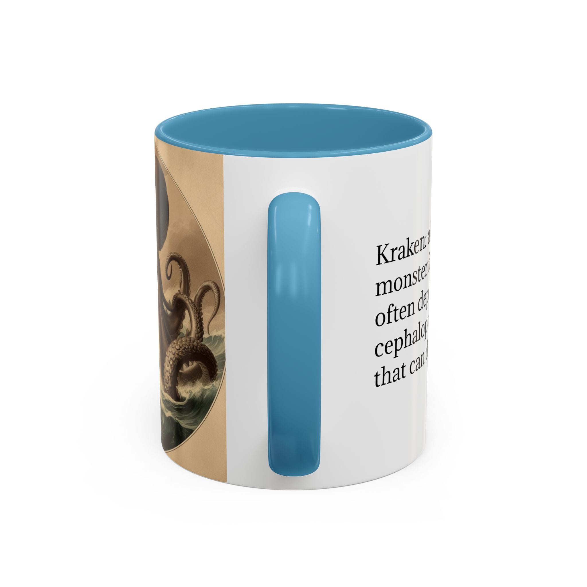 Kraken Coffee Cup: Giant Squid Coffee Mug, Mugs for Men, Mythical Creature