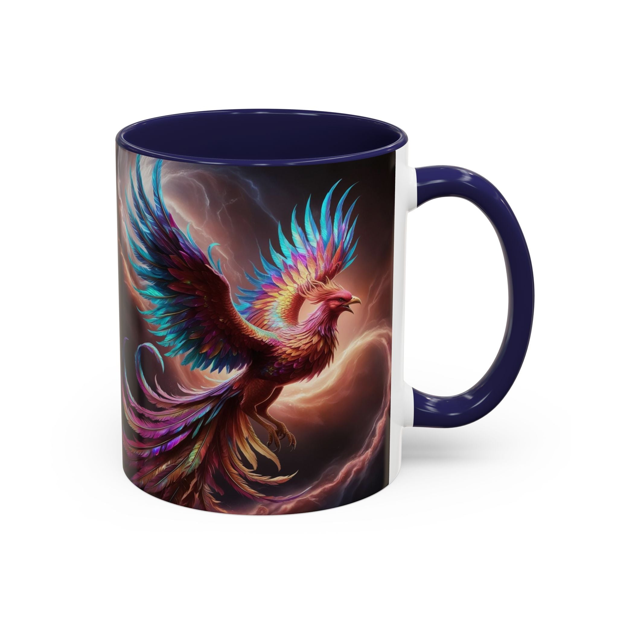 Phoenix Coffee Mug: Legendary Creature, Firebird Cryptid Coffee Cup, Renewal Rebirth