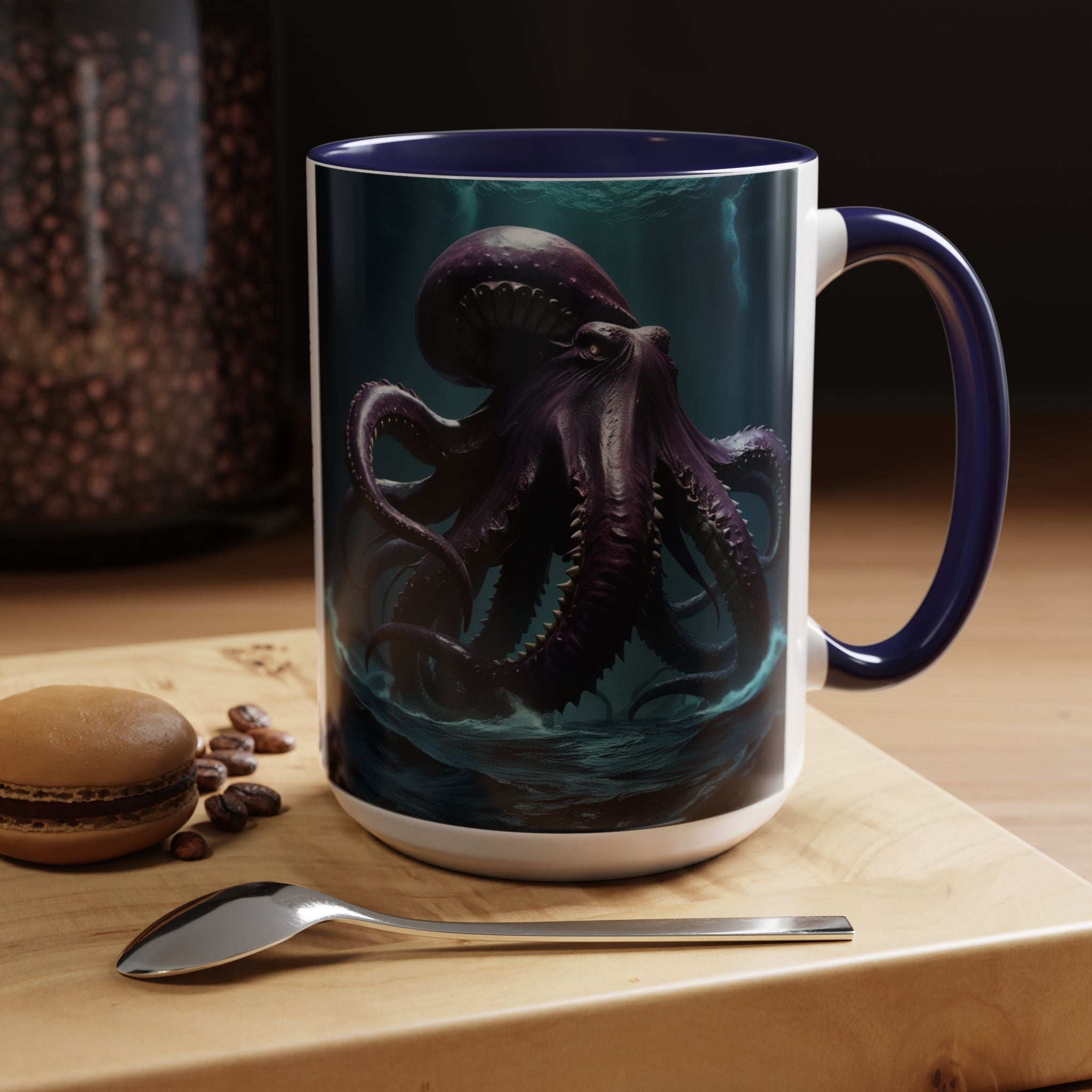 Kraken Coffee Cup: Giant Squid Coffee Mug, Mythical Creature, Octopus Gift