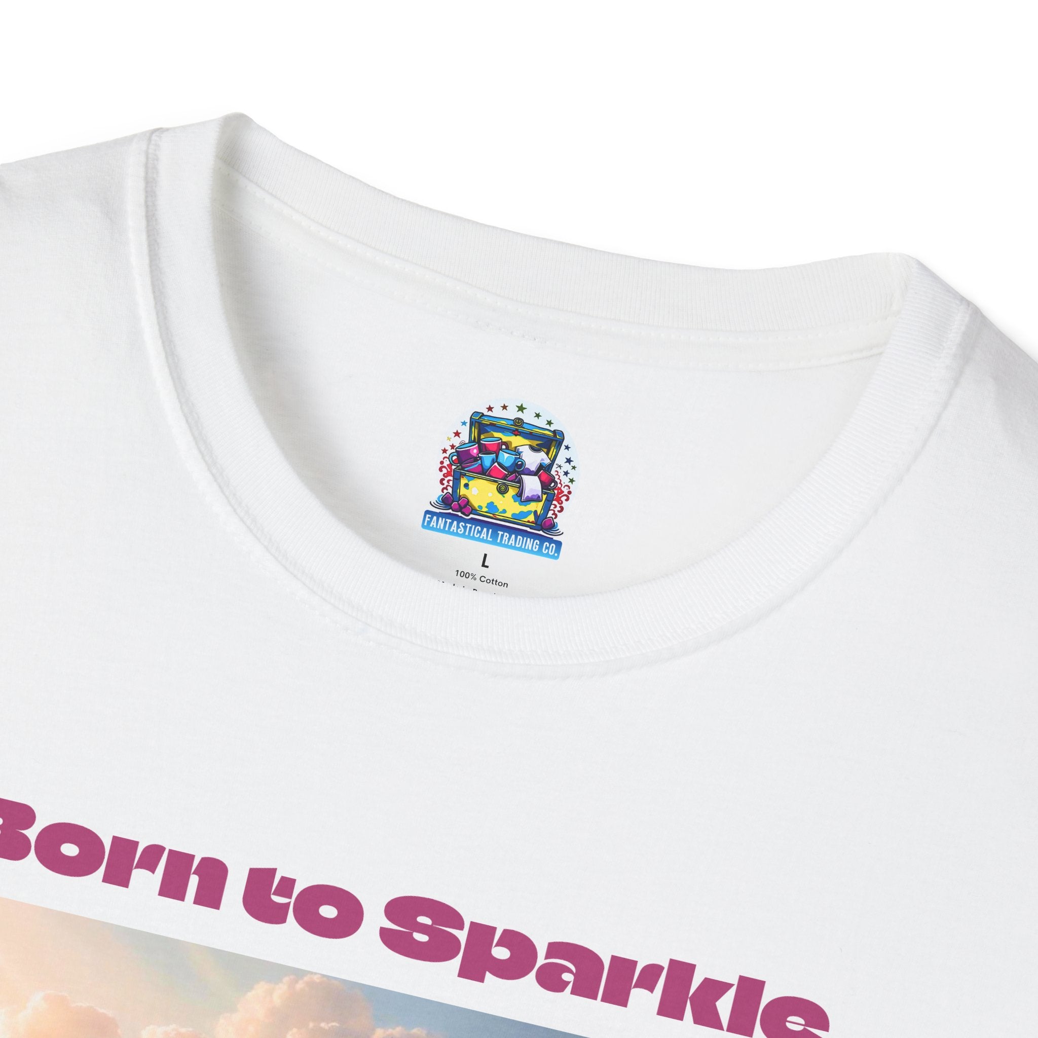 Unicorn Graphic Tee: Legendary Alicorn, Soft Cotton Shirt, Born to Sparkle