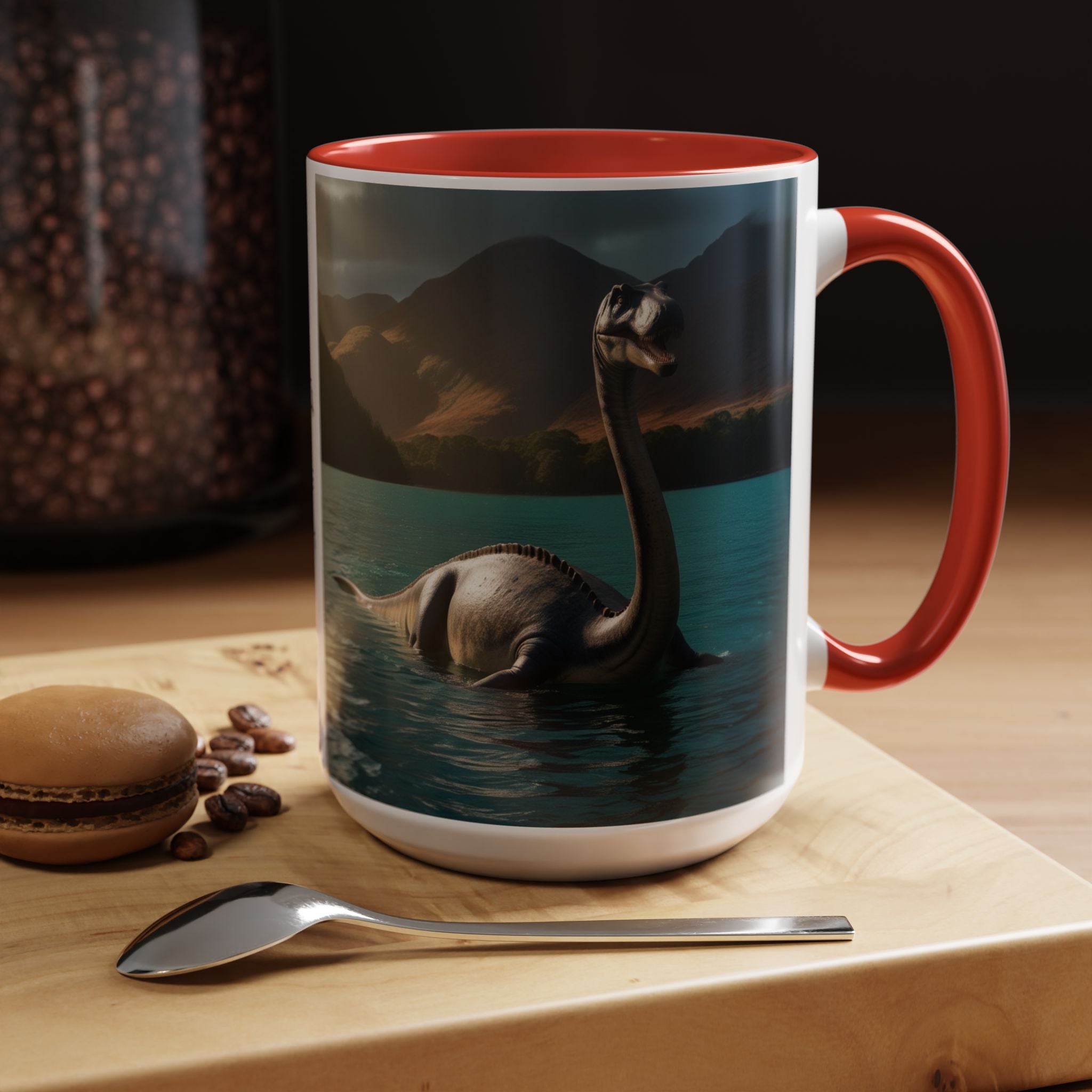 Loch Ness Monster Coffee Mug: Nessie Cryptid Gift, Scottish Sea Creature