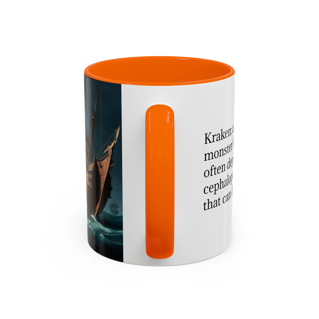 Kraken Coffee Mug: Giant Squid Coffee Cup, Legendary Monster, Nautical Gift