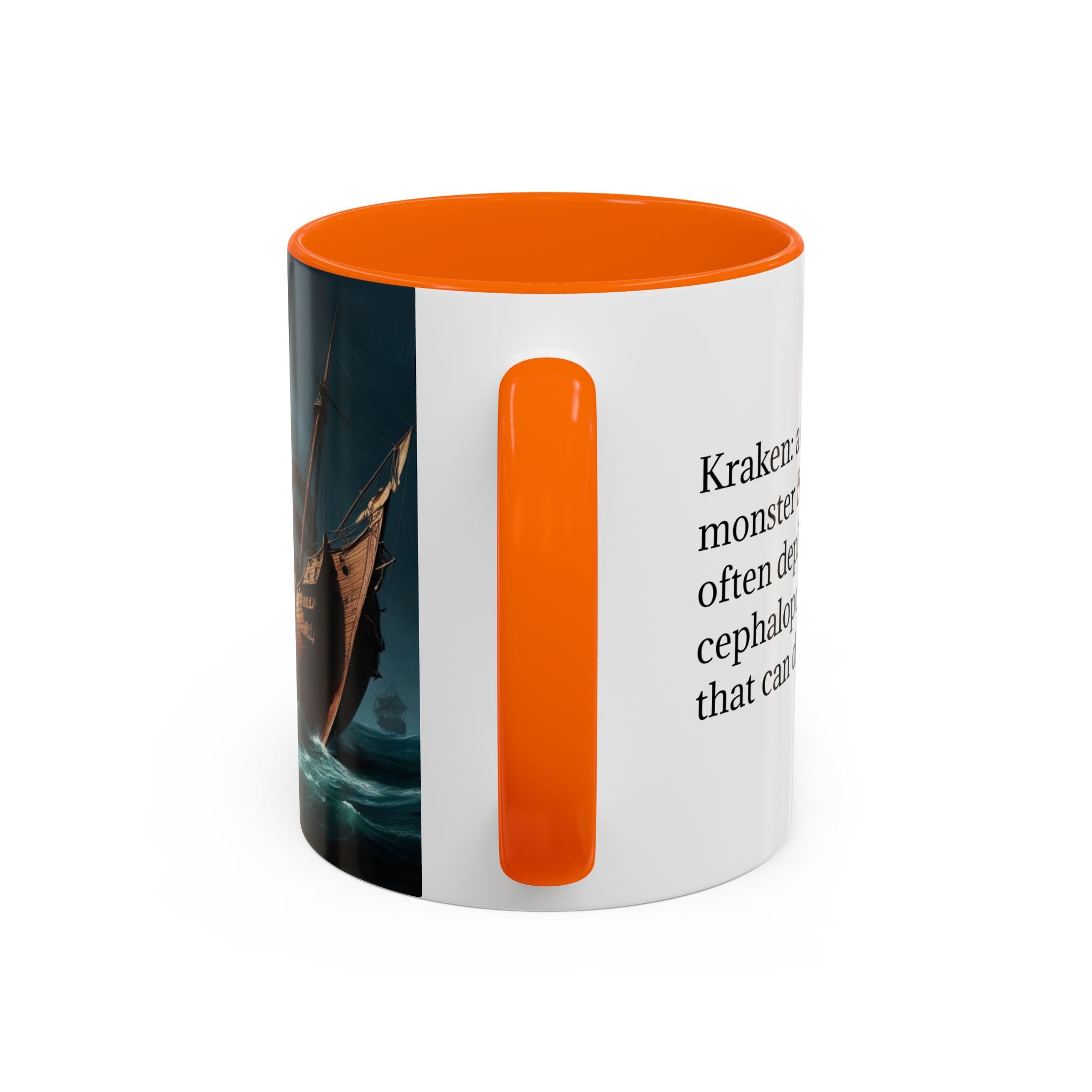 Kraken Coffee Mug: Giant Squid Coffee Cup, Legendary Monster, Nautical Gift