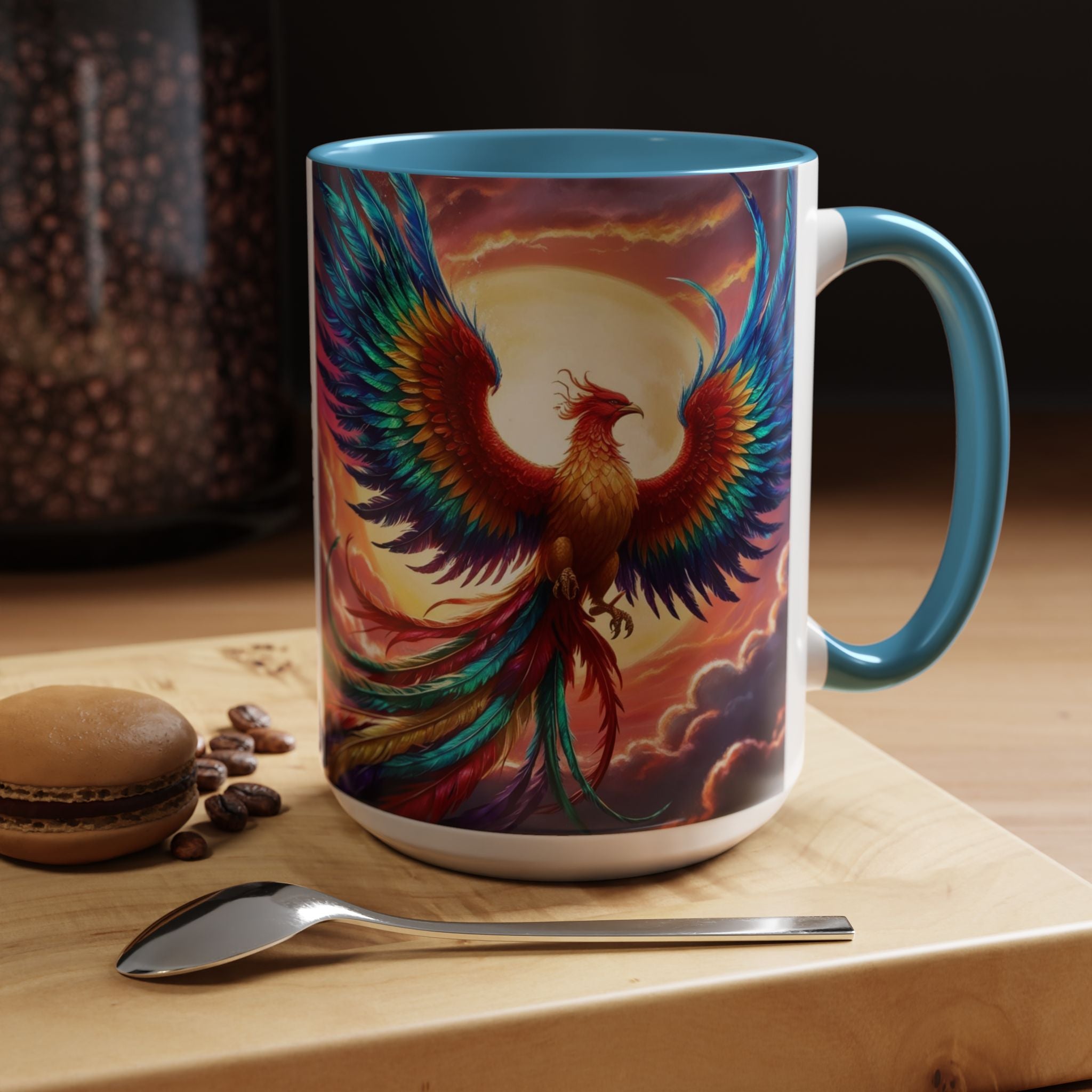 Phoenix Bird Coffee Cup: Mythical Creature, Firebird Coffee Mug, Rise from the Ashes