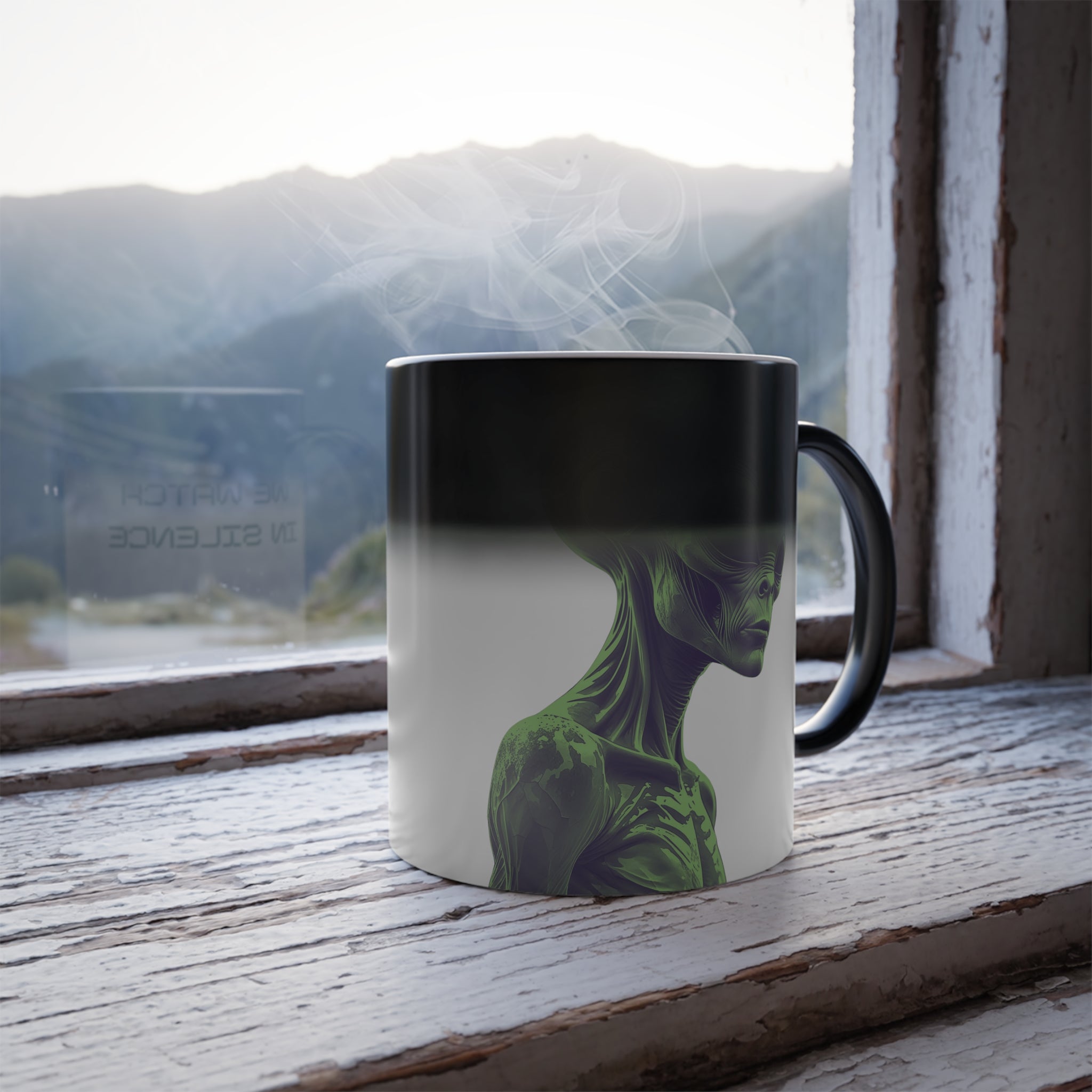 Alien Mug - Color Changing Coffee Cup: The Watchers, Roswell Extraterrestrial