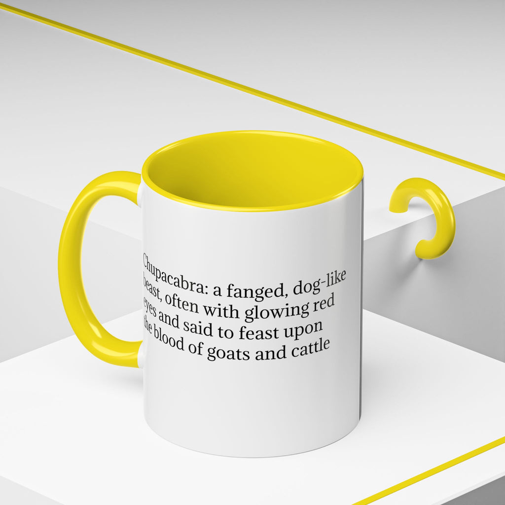 Chupacabra Coffee Mug: Supernatural Beast, Mexican Folklore Gift, Mythical Canine Cryptid