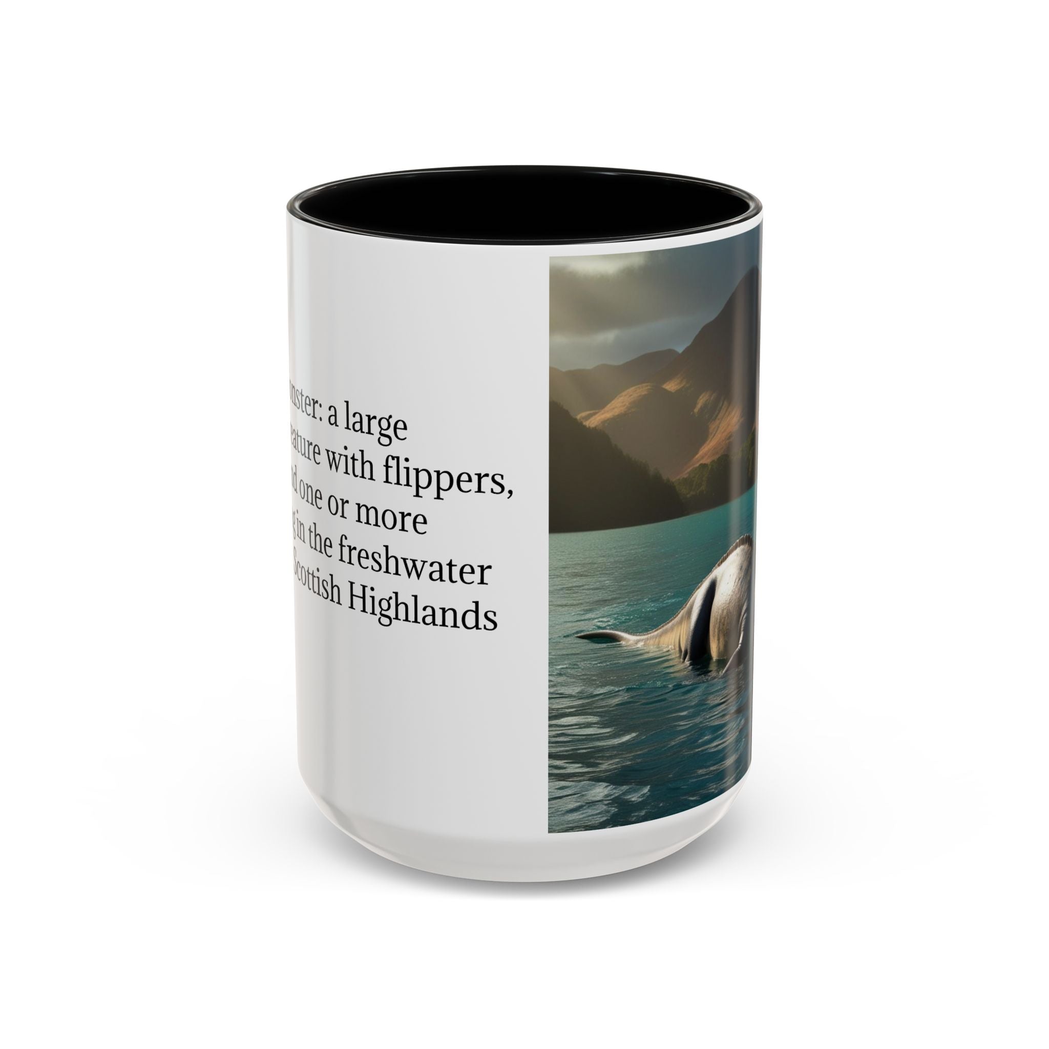 Loch Ness Monster Coffee Mug: Nessie Cryptid Gift, Scottish Sea Creature