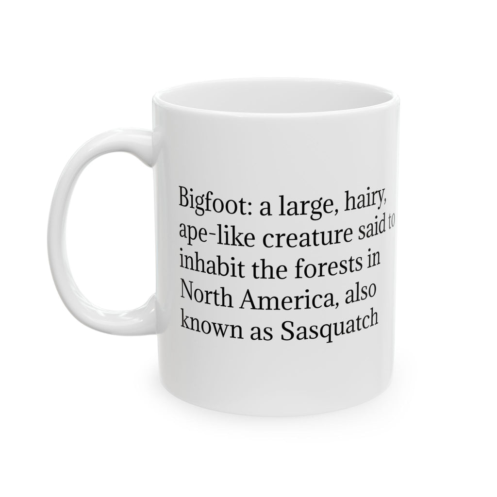 Personalized Bigfoot Coffee Cup: Sasquatch Mugs for Men, Customizable Camping Gift