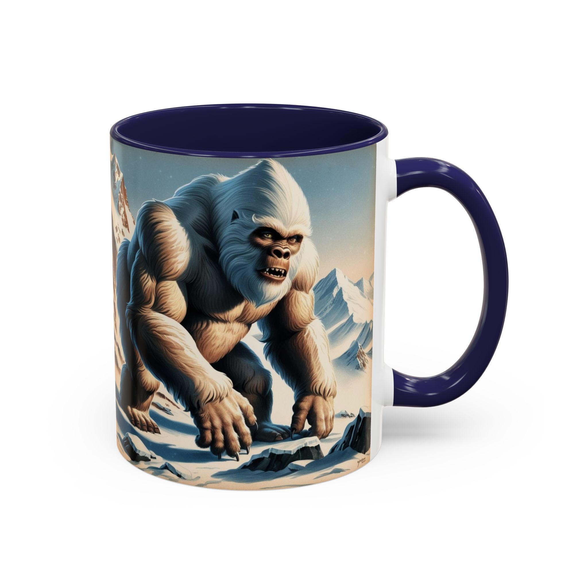 Abominable Snowman Coffee Mug: Himalayan Mountain Yeti, Mythical Creature, Sasquatch Gift