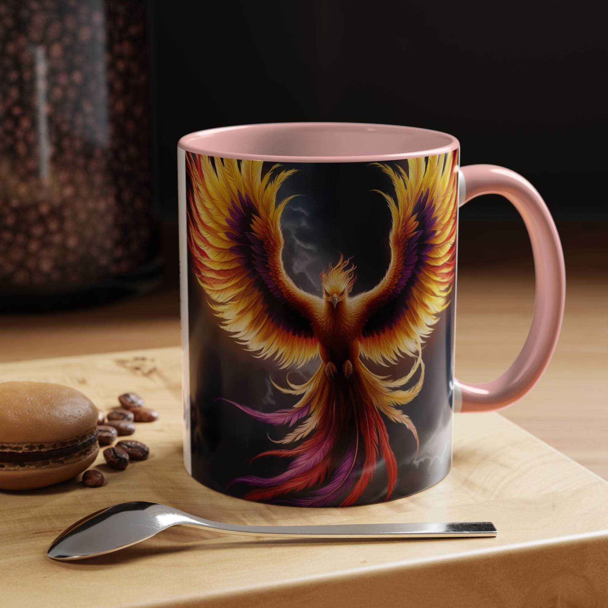 Phoenix Coffee Mug: Mythical Firebird Ceramic Cup, Fantasy Mug, Legendary Creature