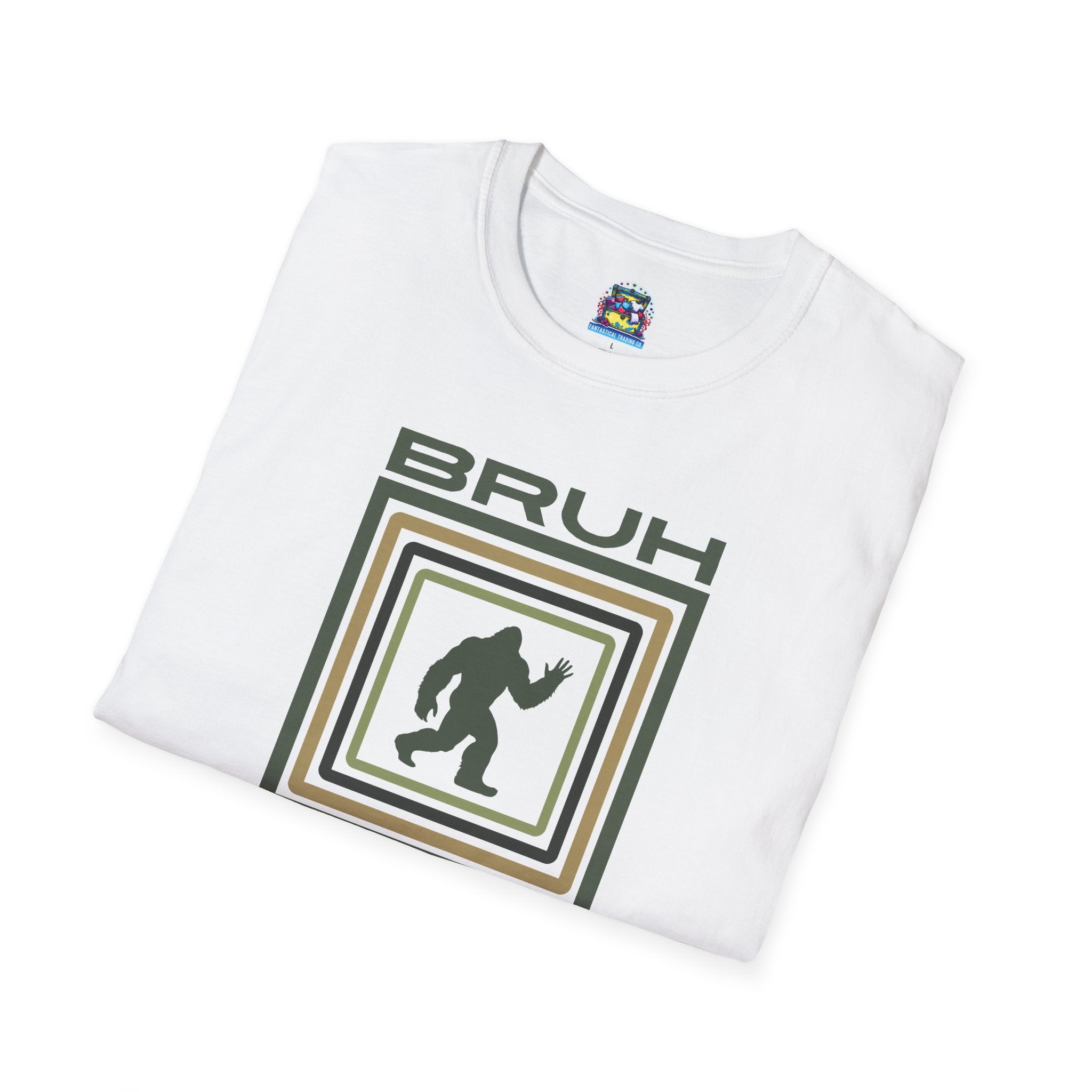 Bigfoot Graphic Tee: Sasquatch Shirt, Bruh, Mythical Cryptid, Soft Cotton T-Shirt