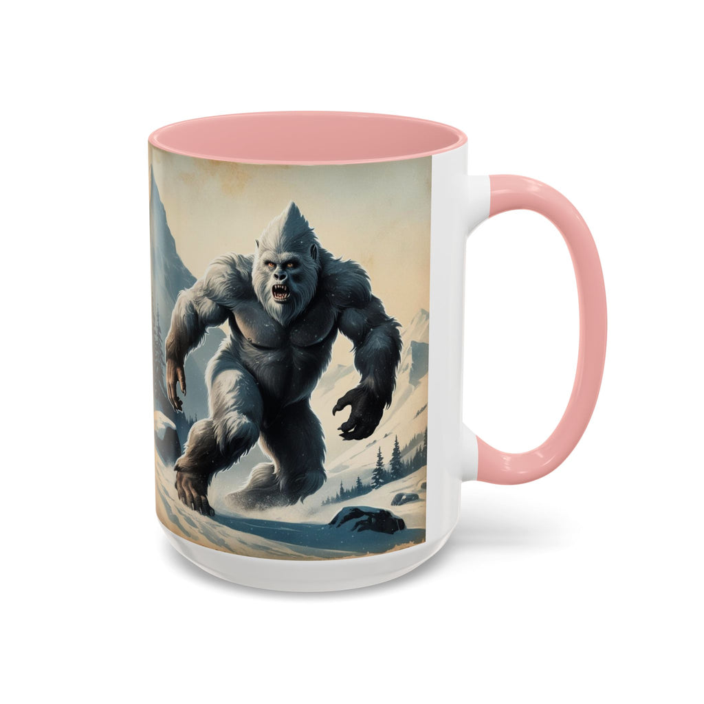 Abominable Snowman Ceramic Mug: Yeti Coffee Cup, Himalayan Mountain Cryptid, Bigfoot Camping Gift