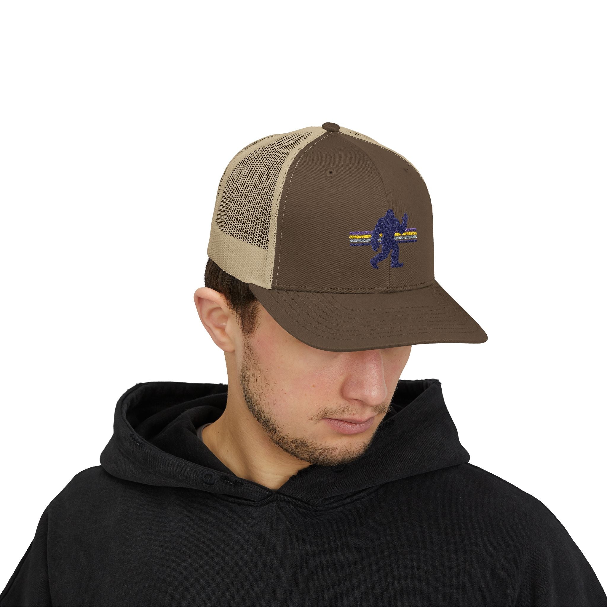 Bigfoot Baseball Cap: Sasquatch Trucker Hat, Snapback Hat, Embroidered Outdoor Gear