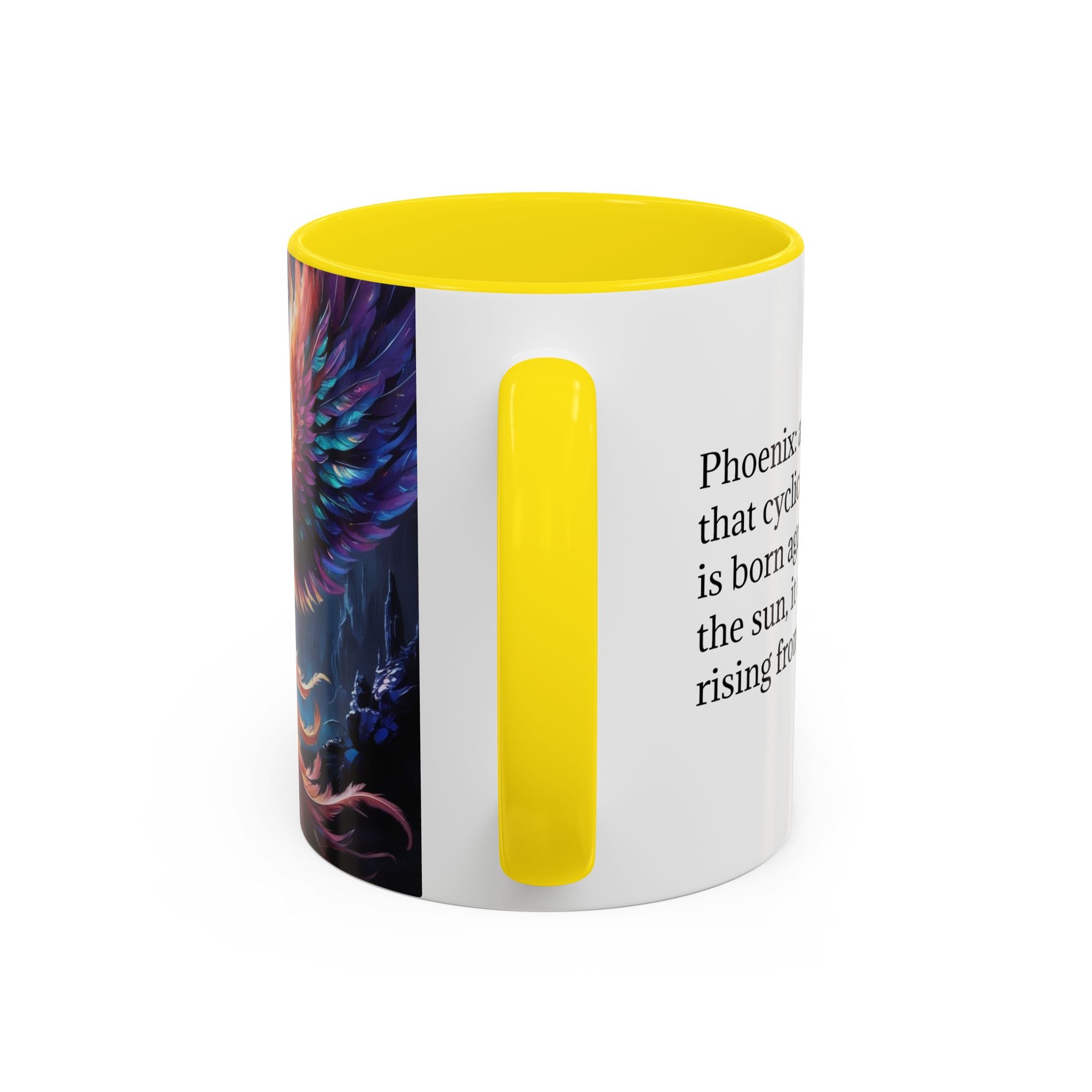 Phoenix Rising Coffee Mug: Firebird, Legendary Creature Coffee Cup, Gift for Women