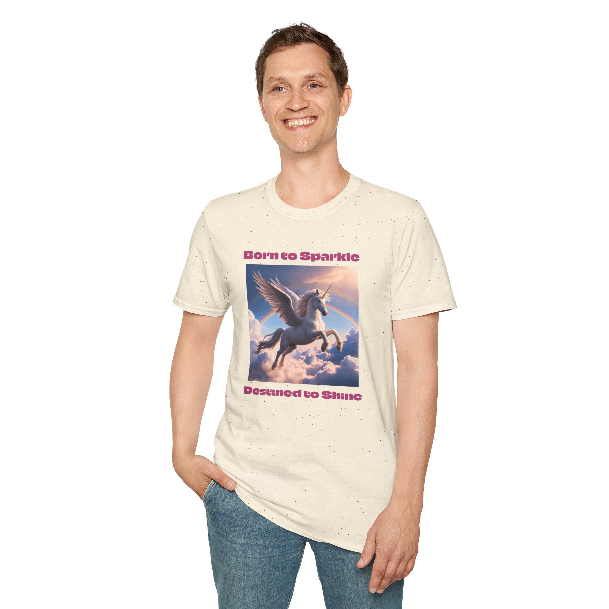 Unicorn Shirt: Legendary Alicorn Graphic Tee, Born to Sparkle, Mythical Creature
