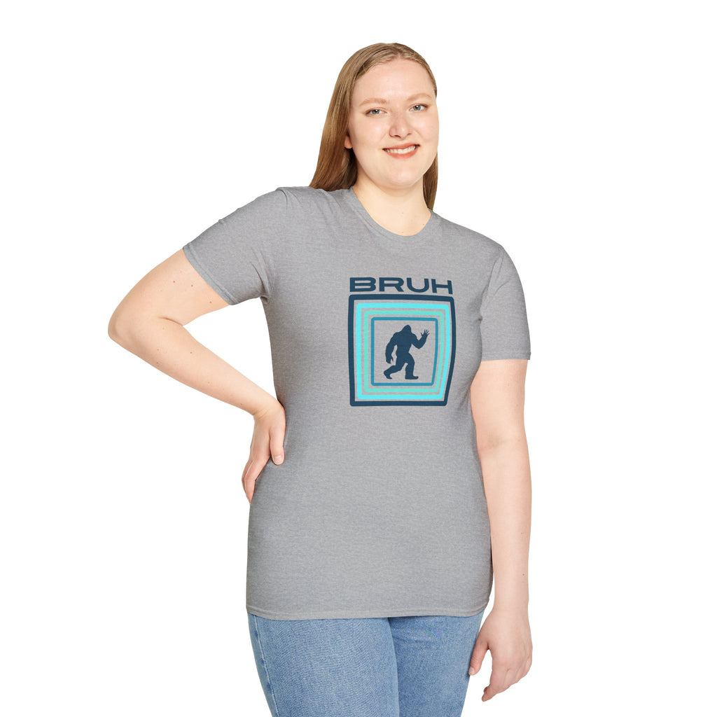 Bigfoot Graphic Tee: Sasquatch Shirt, Bruh, Soft Cotton T-shirt, Legendary Cryptid