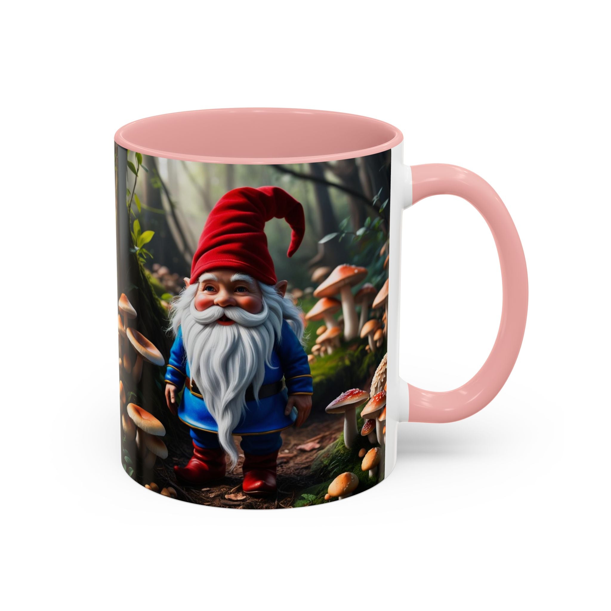 Gnome Coffee Mug: Nordic Folklore Gift, Scandinavian Nisse, Enchanted Mushroom Garden
