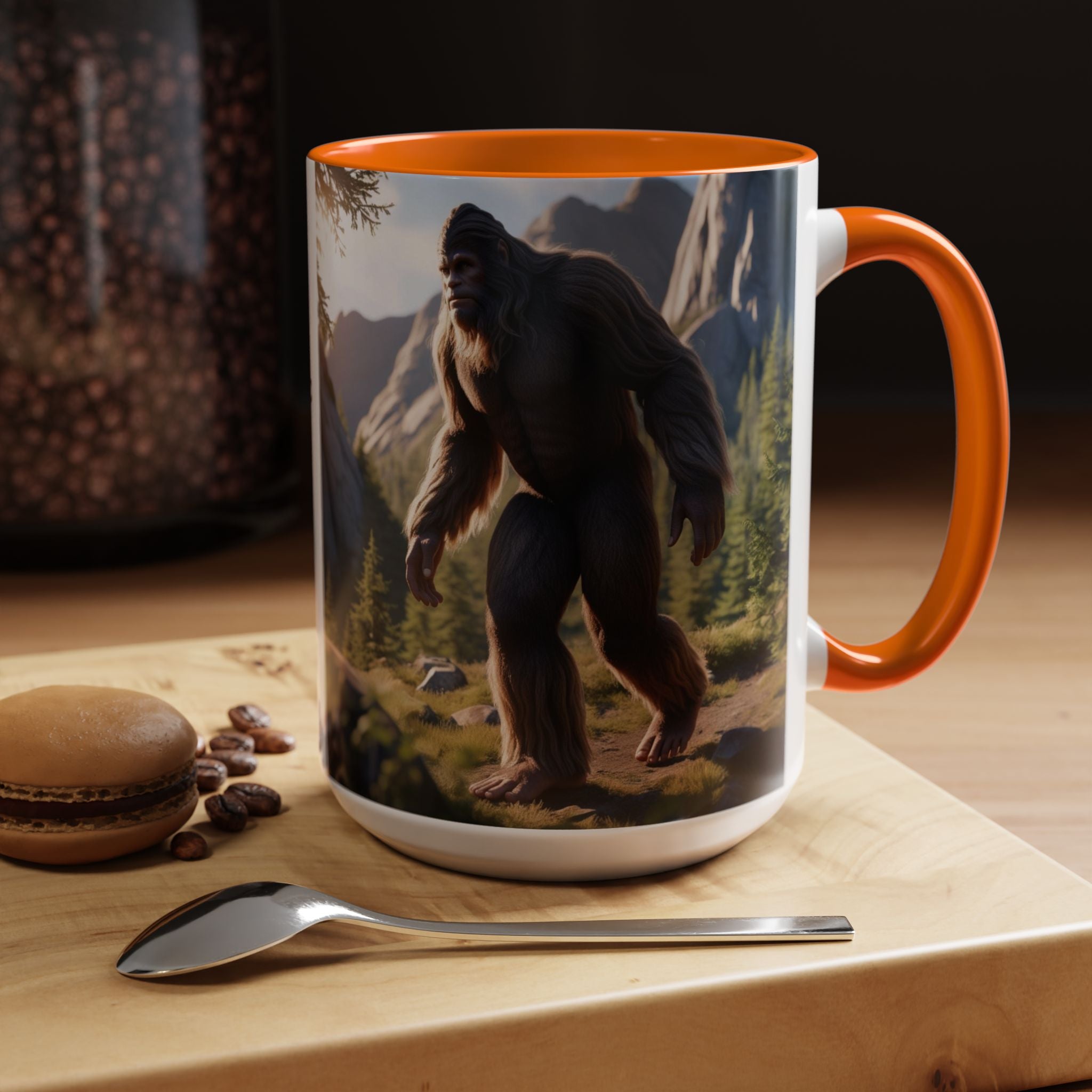 Bigfoot Coffee Cup: Sasquatch Coffee Mug, Pacific Northwest Cryptid, Mythical Creature