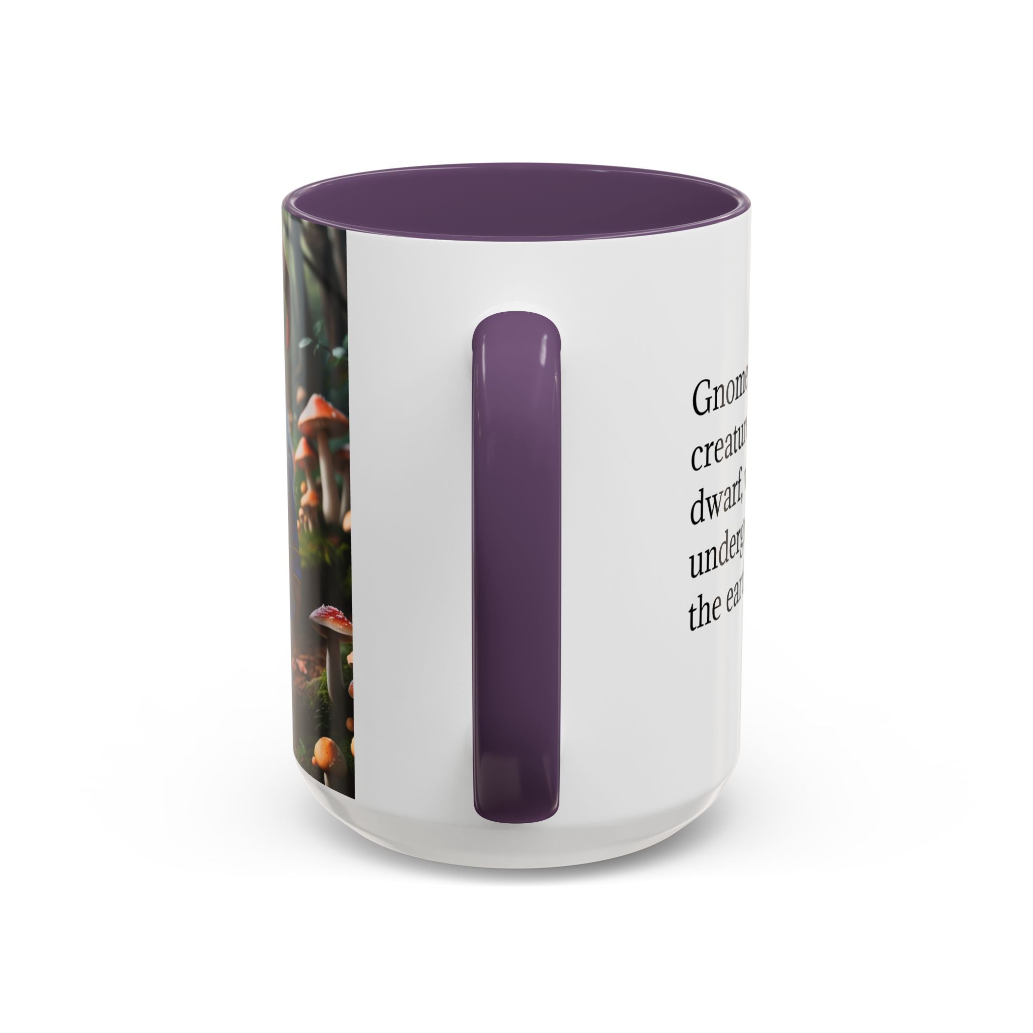 Gnome Coffee Mug: Nordic Folklore Gift, Scandinavian Nisse, Enchanted Mushroom Garden
