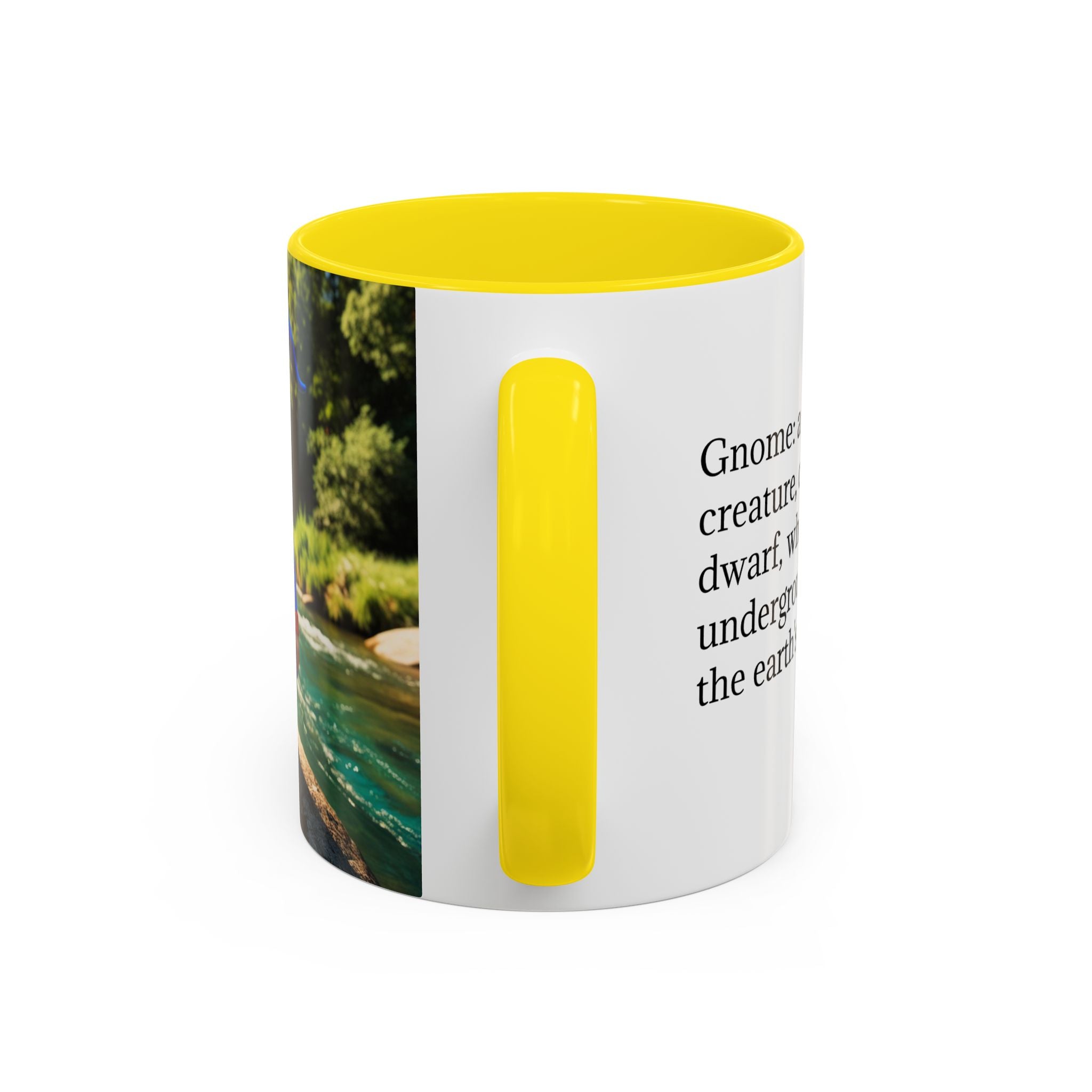 Gnome Coffee Mug:  Scandinavian Nisse, Nordic Folklore Gift, Enchanted Mushroom Garden