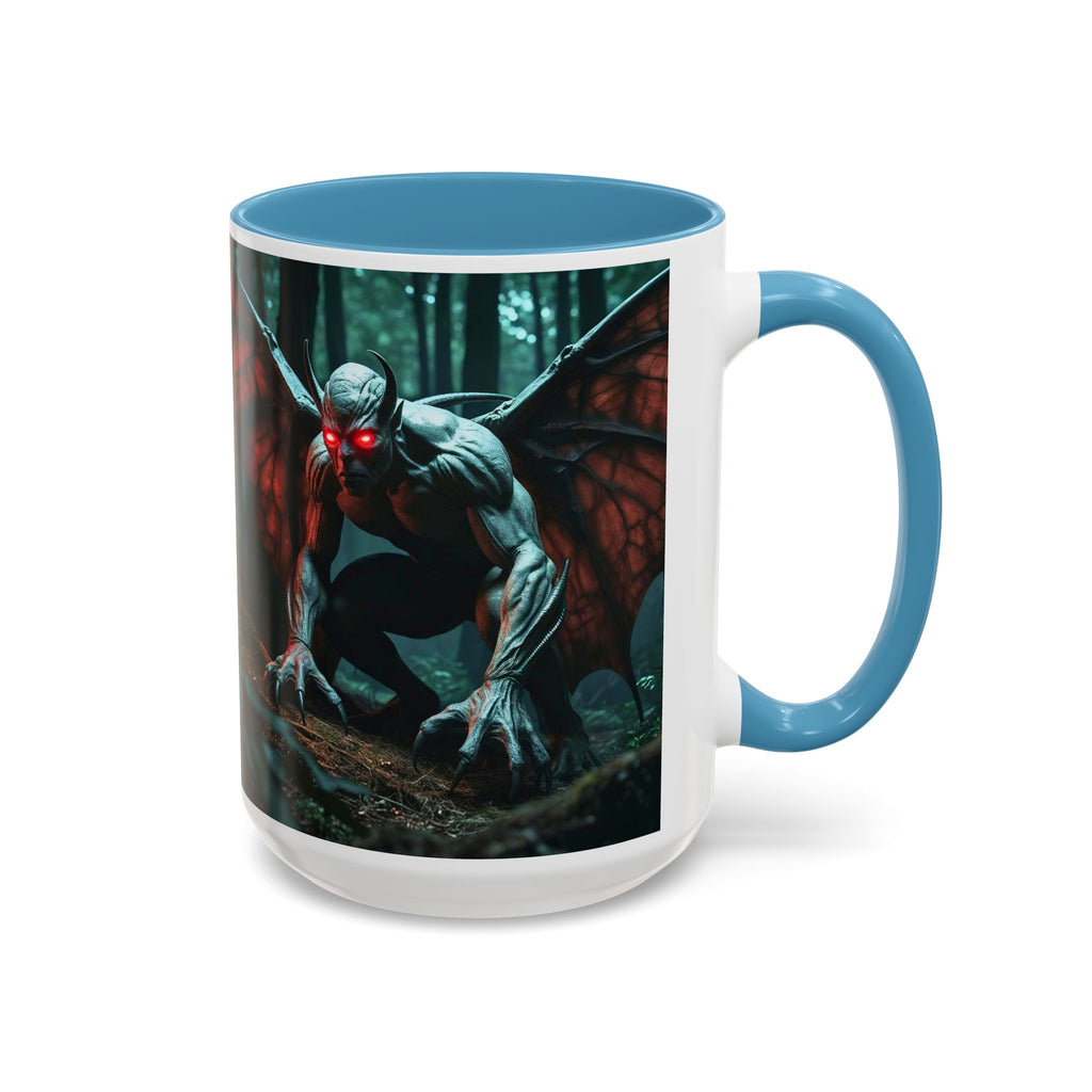 Mothman Mug: Supernatural Monster, Cryptid Mug, Mythical Creature, Urban Legend (Crouching)