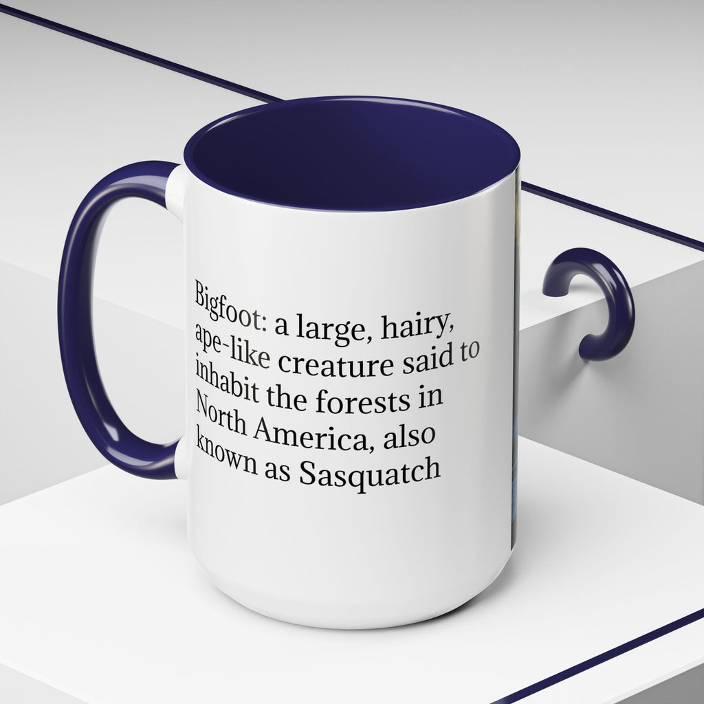 Bigfoot Coffee Mug: Sasquatch, Forest Cryptid, Mythical Creature, Camping Gift