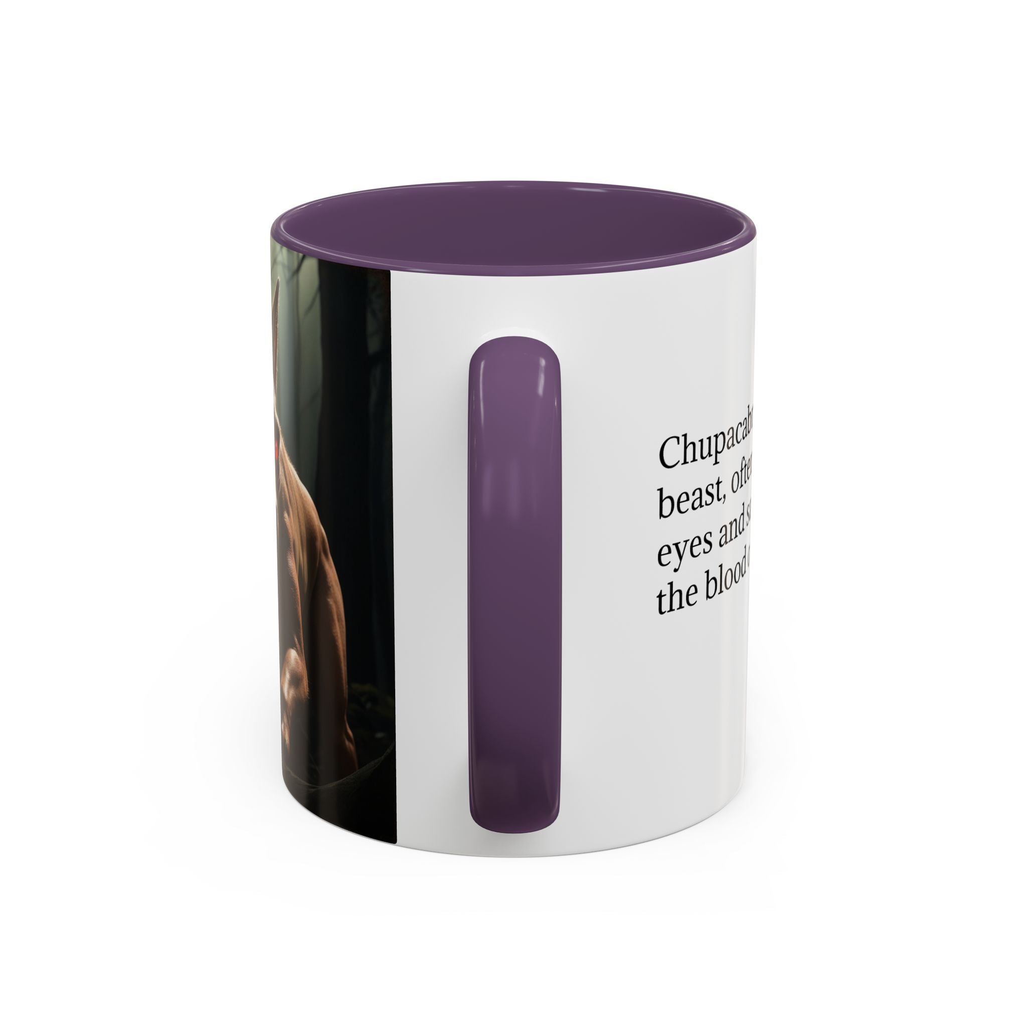 Chupacabra Coffee Cup Supernatural Beast, Mexican Folklore Gift, Mythical Canine Cryptid