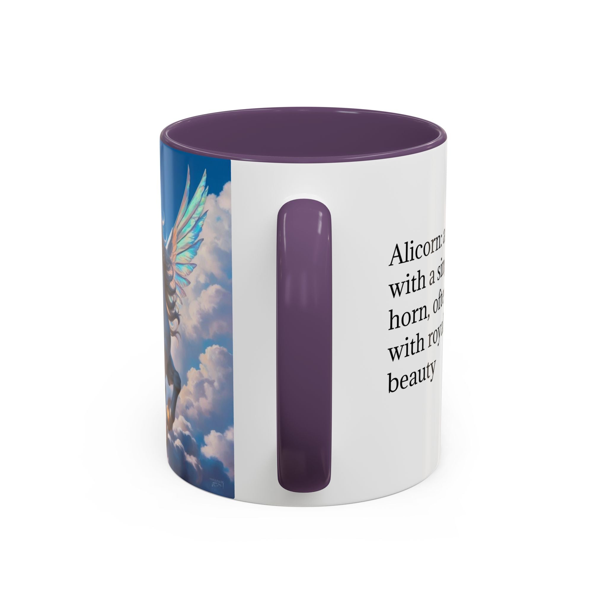 Unicorn Coffee Mug: Fairytale Alicorn, Mythical Creature, Enchanted Gift (Blue)