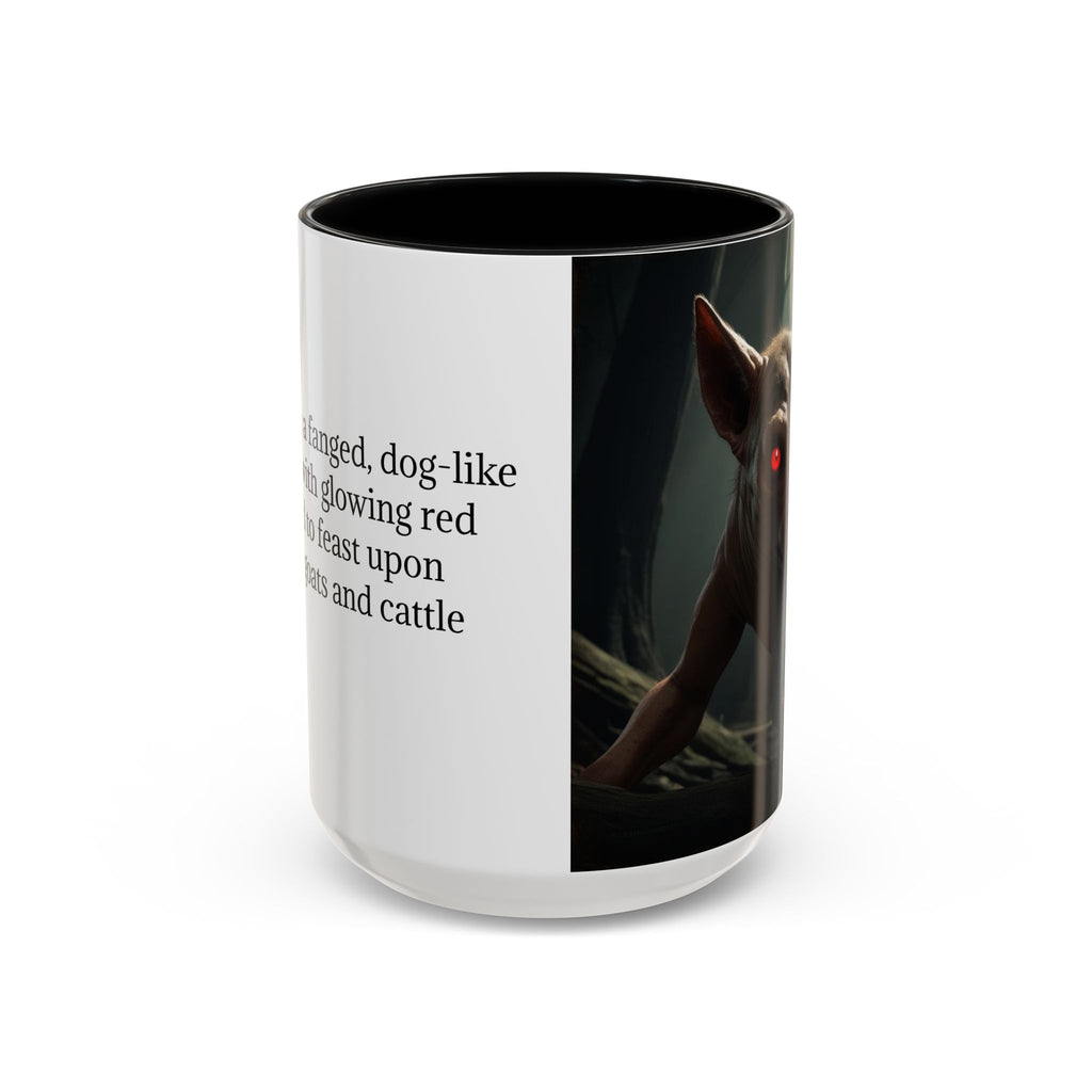 Chupacabra Coffee Cup Supernatural Beast, Mexican Folklore Gift, Mythical Canine Cryptid