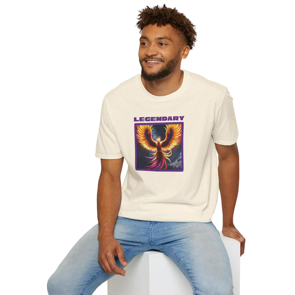 Phoenix Graphic Tee: Mythical Creature, Soft Cotton Shirt, Rise from the Ashes