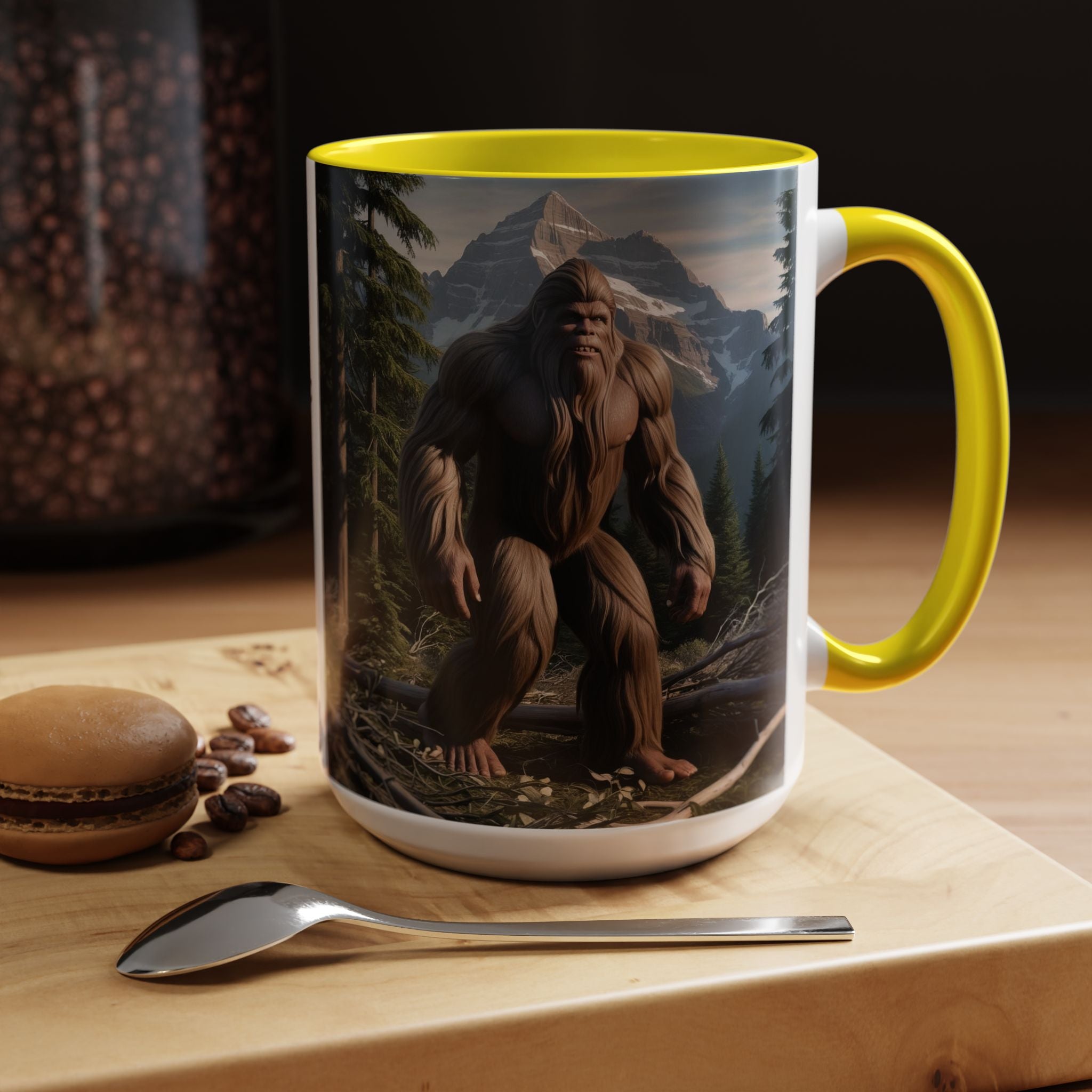 Bigfoot Mug: Sasquatch Coffee Cup, Mythical Creature, Camping Mugs for Men, Cryptozoology