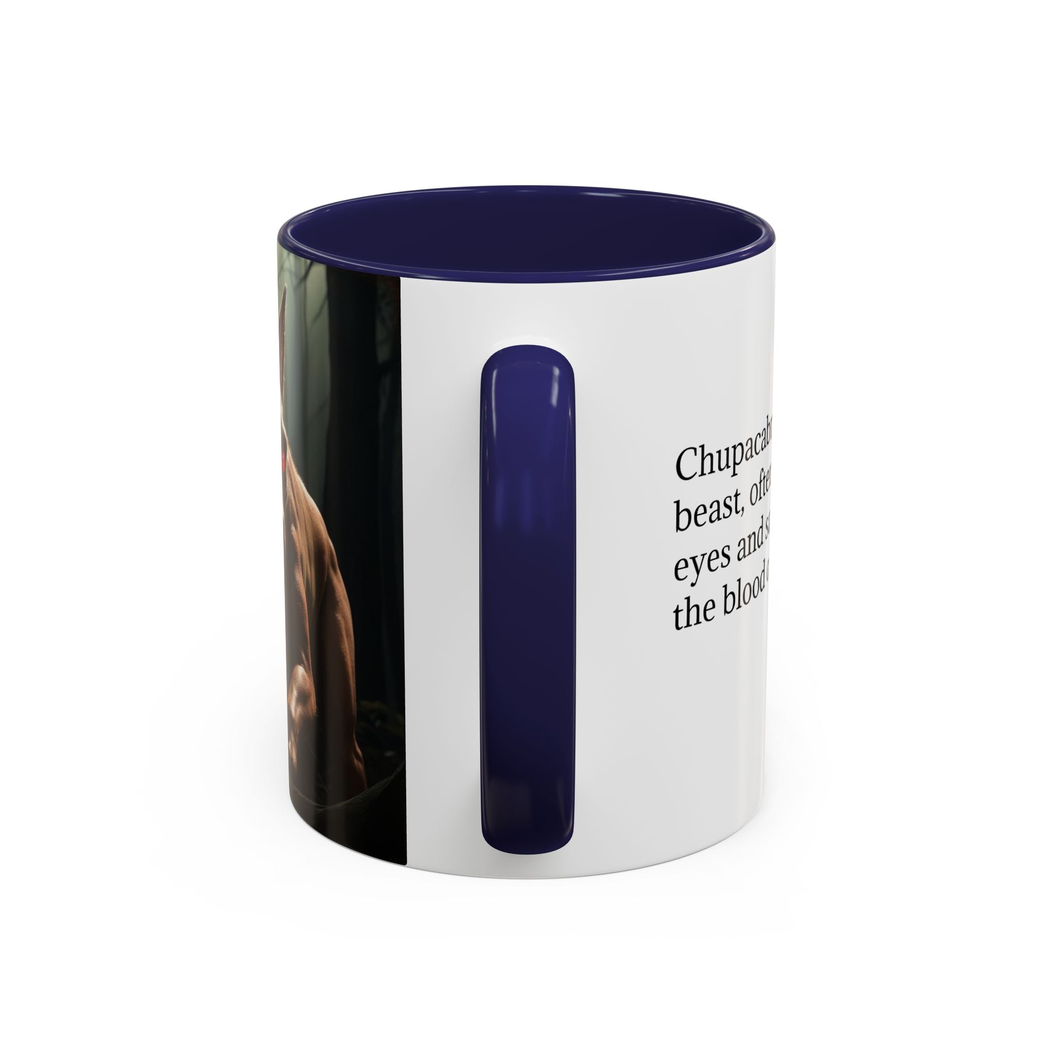 Chupacabra Coffee Cup Supernatural Beast, Mexican Folklore Gift, Mythical Canine Cryptid