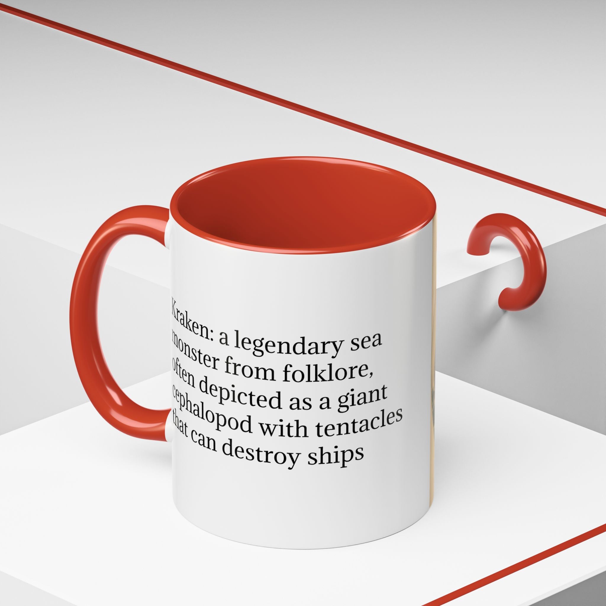 Kraken Coffee Cup: Giant Squid Coffee Mug, Mugs for Men, Mythical Creature