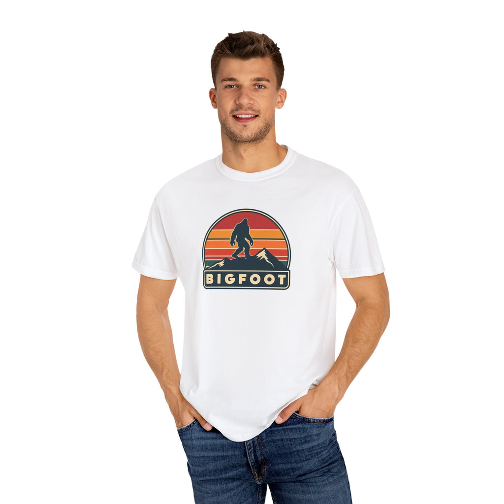 Bigfoot Shirt Comfort Colors® | Sasquatch Camping TShirt, Retro Graphic Tee, Cryptid Outdoor Clothing