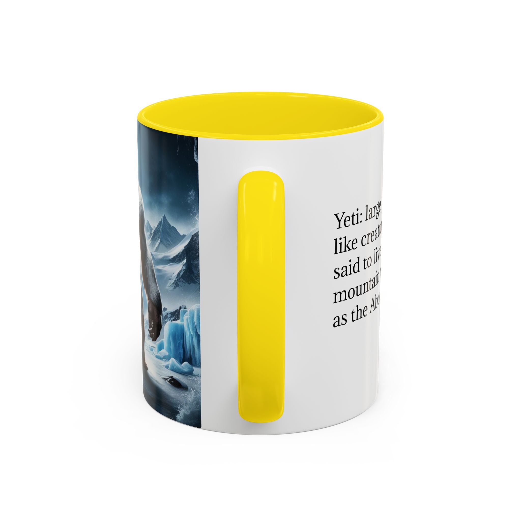 Yeti Coffee Mug: Abominable Snowman, Sasquatch Camping Gift, Himalayan Mountain Cryptid