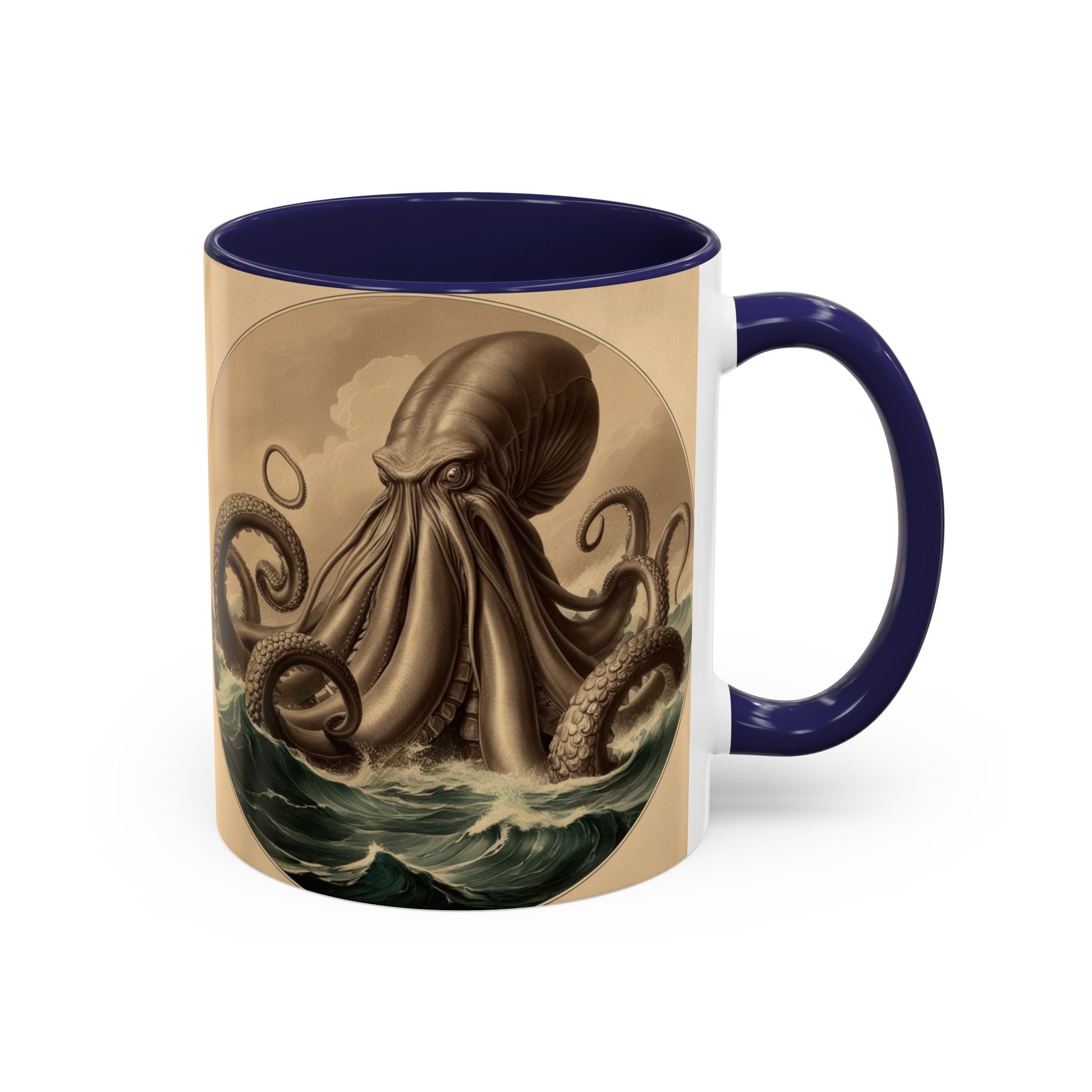 Kraken Coffee Cup: Giant Squid Coffee Mug, Mugs for Men, Mythical Creature