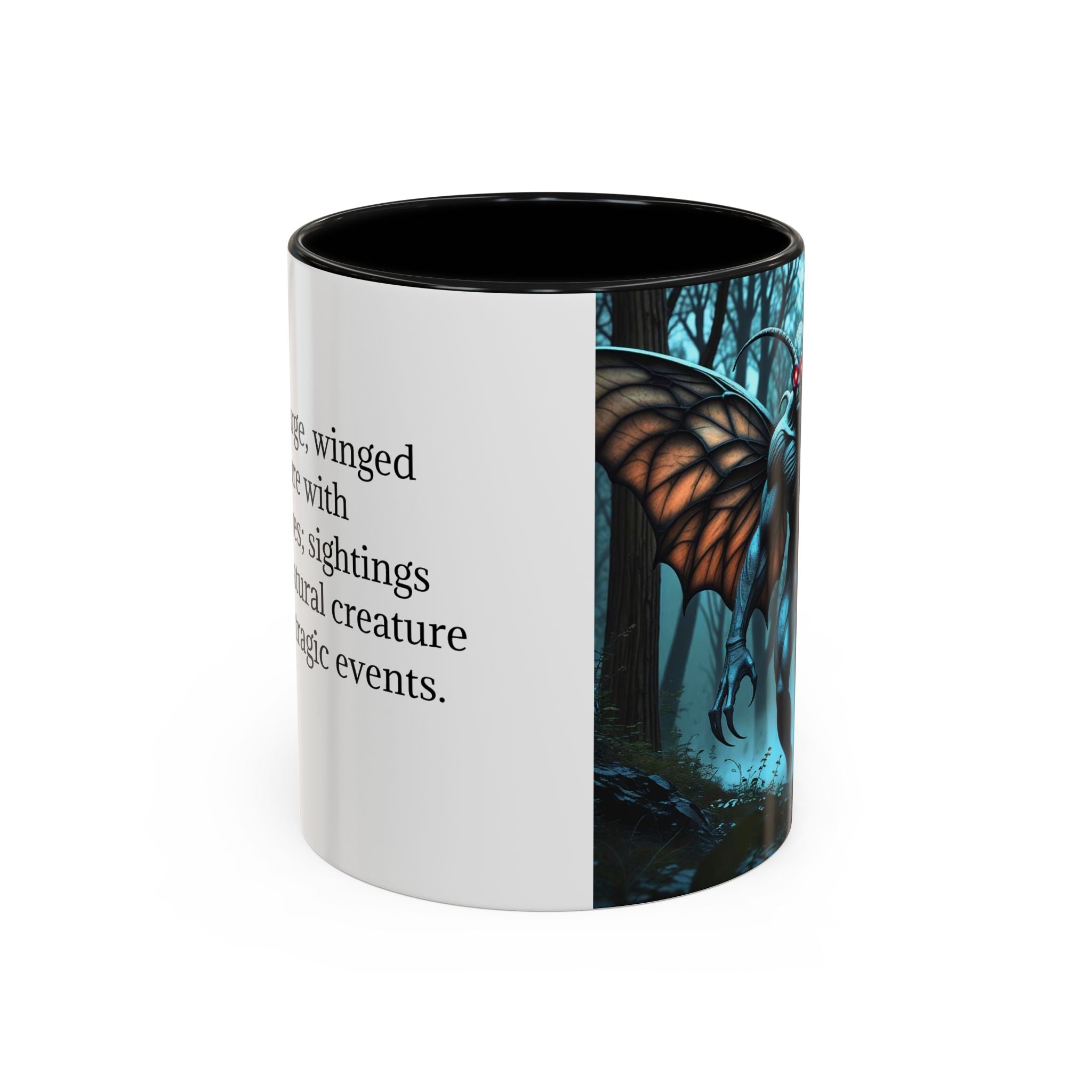 Mothman Mug: Supernatural Coffee Cup, Mythical Creature, Urban Legend (Forrest)