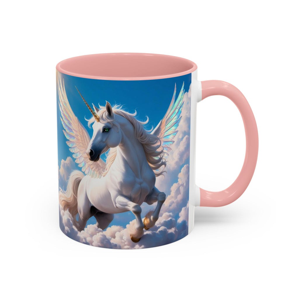 Unicorn Coffee Mug: Fairytale Alicorn, Mythical Creature, Enchanted Gift (Blue)